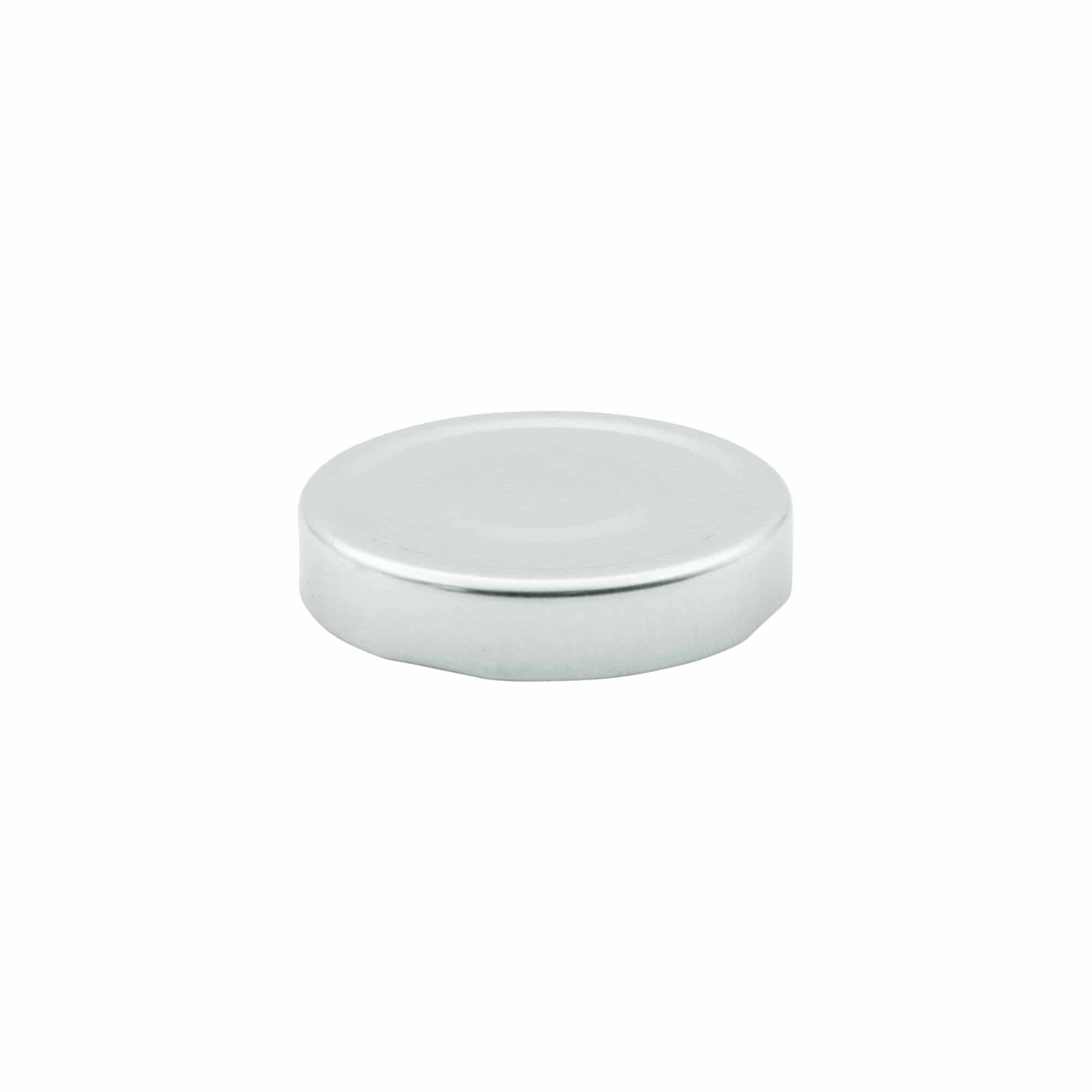 Tapa de rosca profunda, hojalata, plateada, para boca: Deep-TO 70