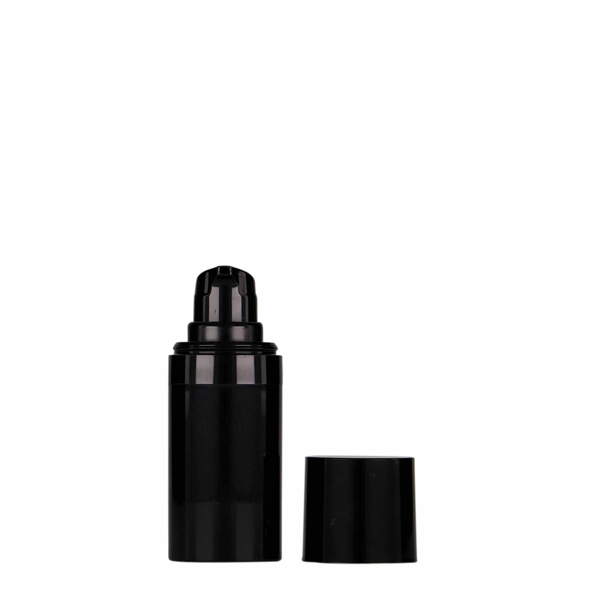 15 ml Dispensador Airless 'Micro', plástico PP, negro