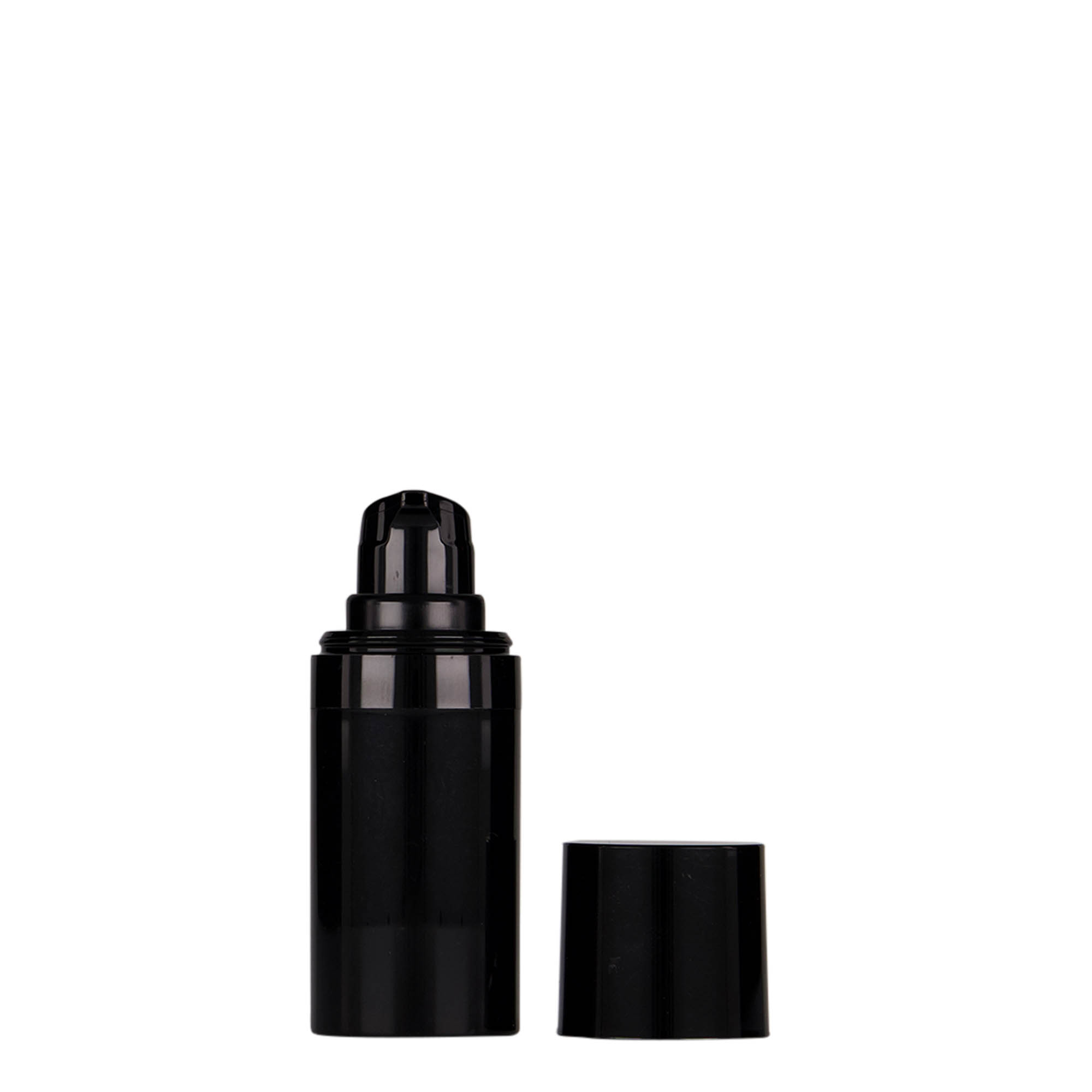 15 ml Dispensador Airless 'Micro', plástico PP, negro