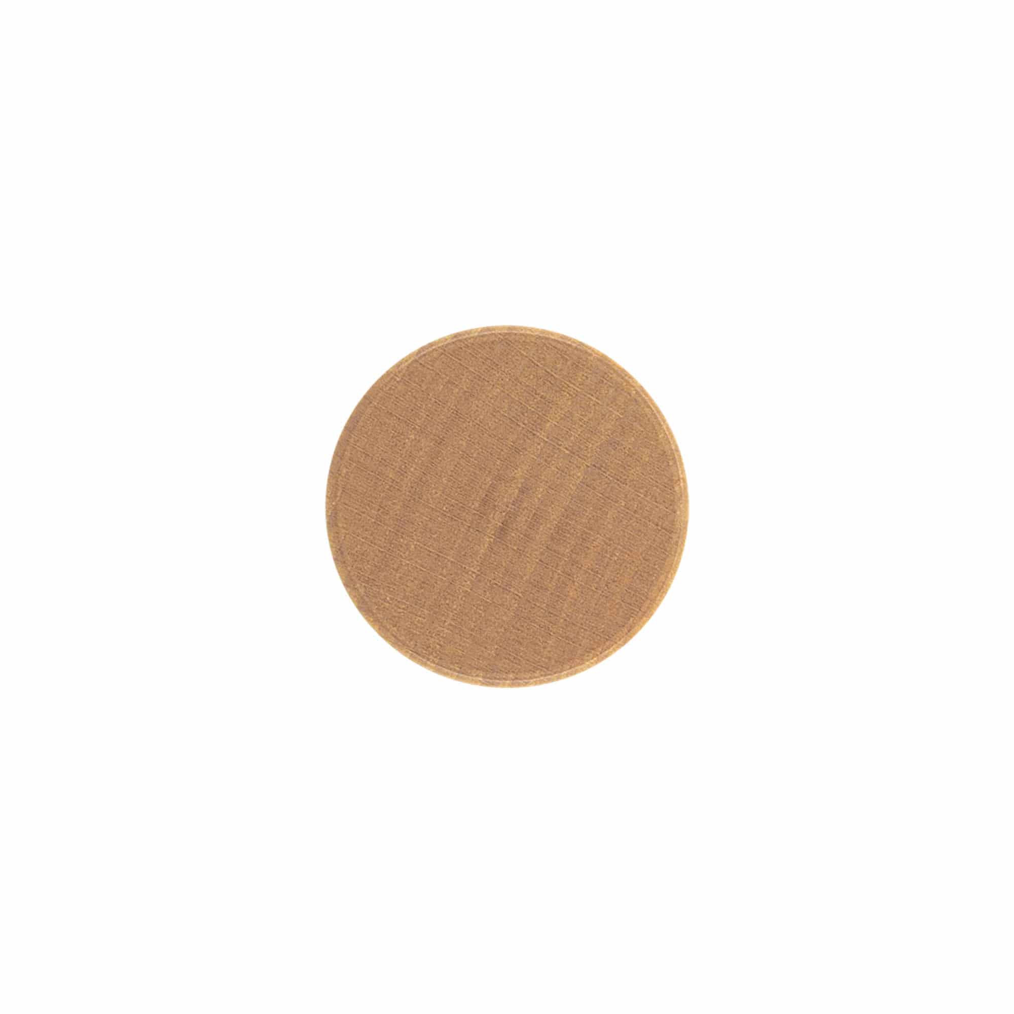 Tapón de rosca, metal-madera, color madera, para boca: PP 28