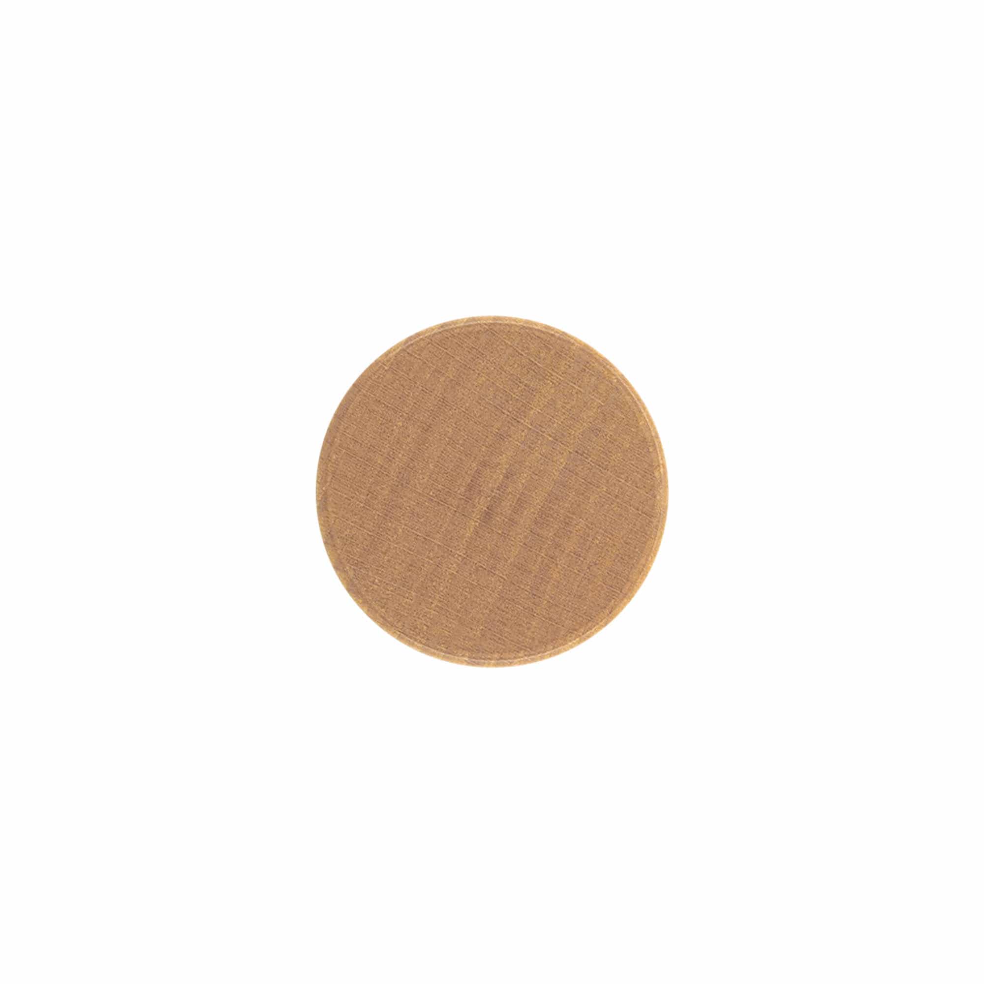 Tapa roscada, metal-madera, color madera, para boca: PP 28