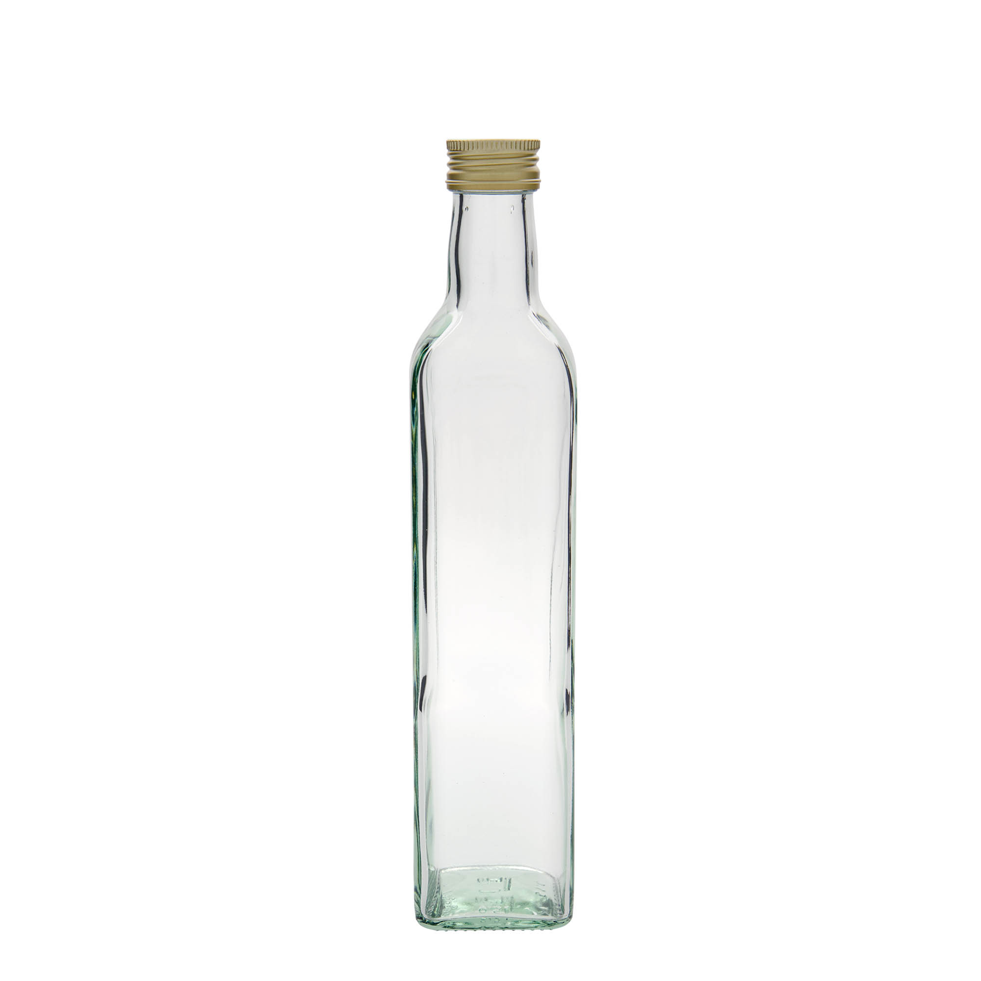 Botella de vidrio de 500 ml 'Marasca', cuadrada, boca: PP 31,5 Botella de vidrio de 500 ml 'Marasca', cuadrada, boca: PP 31,5