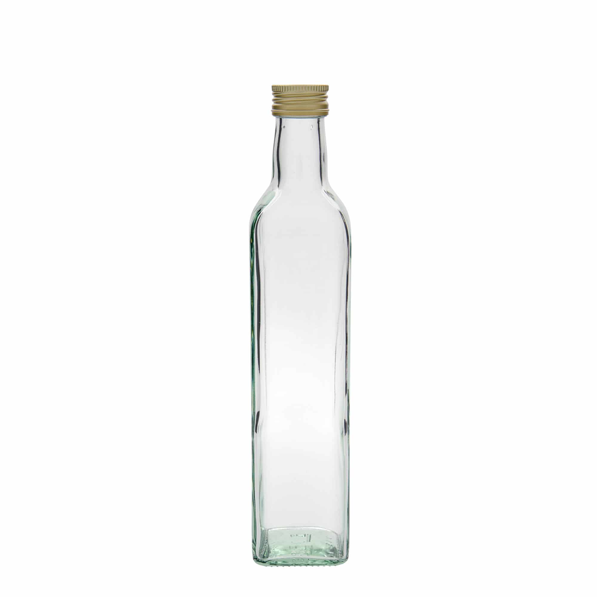 Botella de vidrio de 500 ml «Marasca», cuadrada, boca: PP 31,5