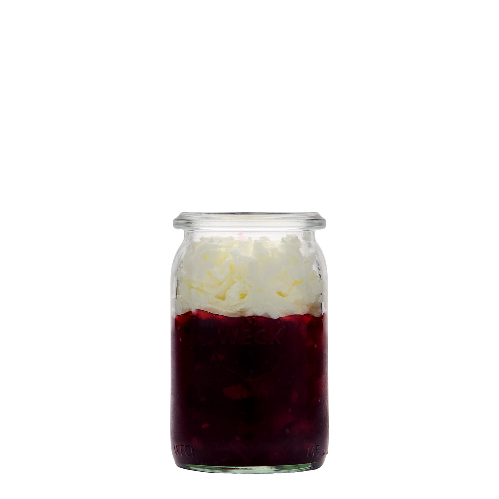 145 ml vaso cilíndrico WECK, boca: borde redondo 145 ml vaso cilíndrico WECK, boca: borde redondo