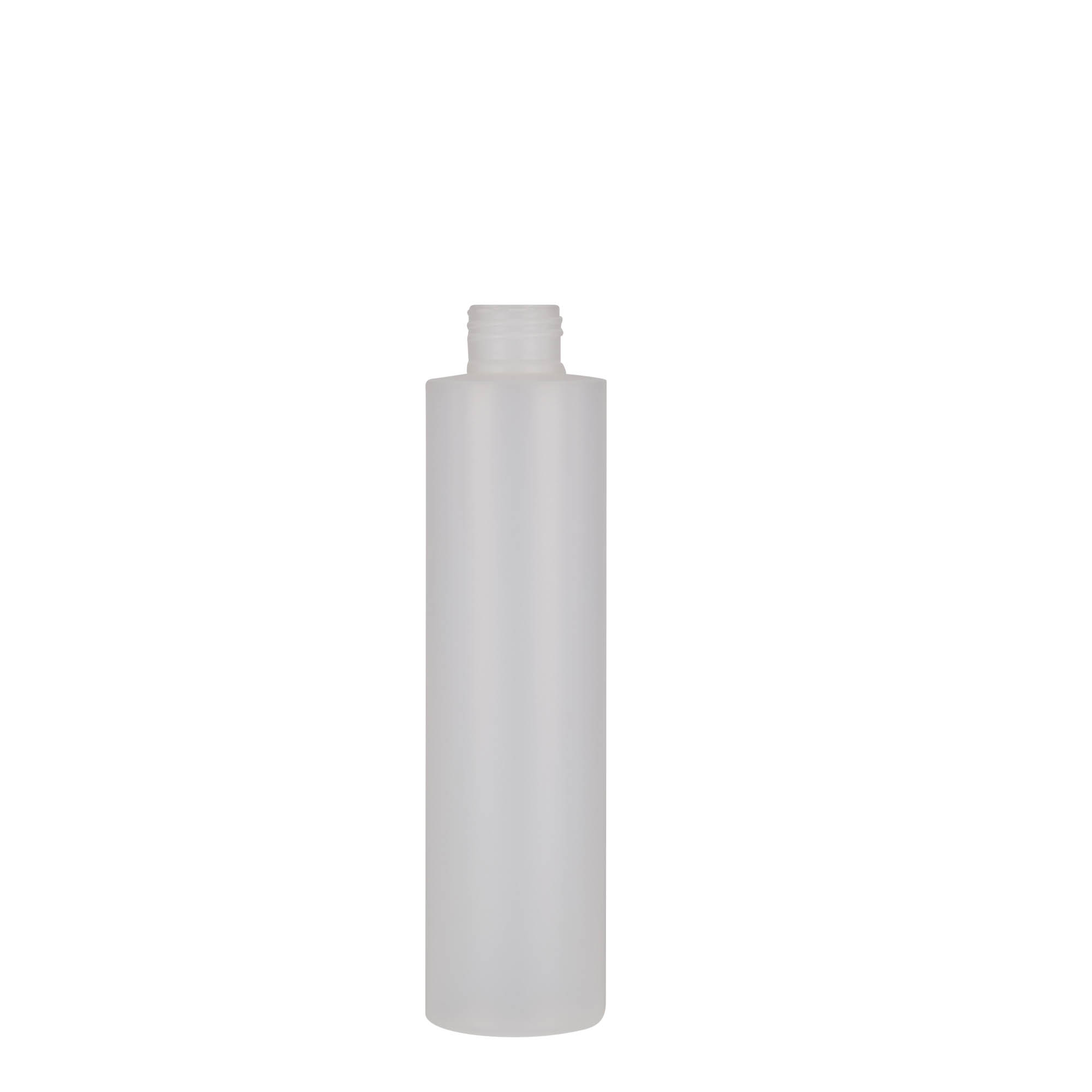 Botella de plástico de 200 ml 'Pipe', HDPE, natural, boca: 24/410 Botella de plástico de 200 ml 'Pipe', HDPE, natural, boca: 24/410