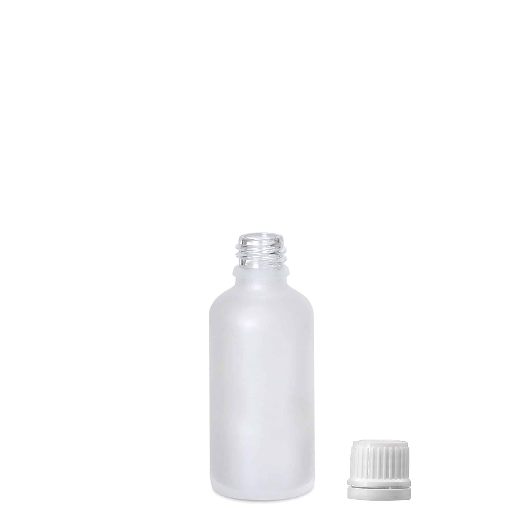 Frasco medicinal 50 ml, vidrio, esmerilado, boca: DIN 18
