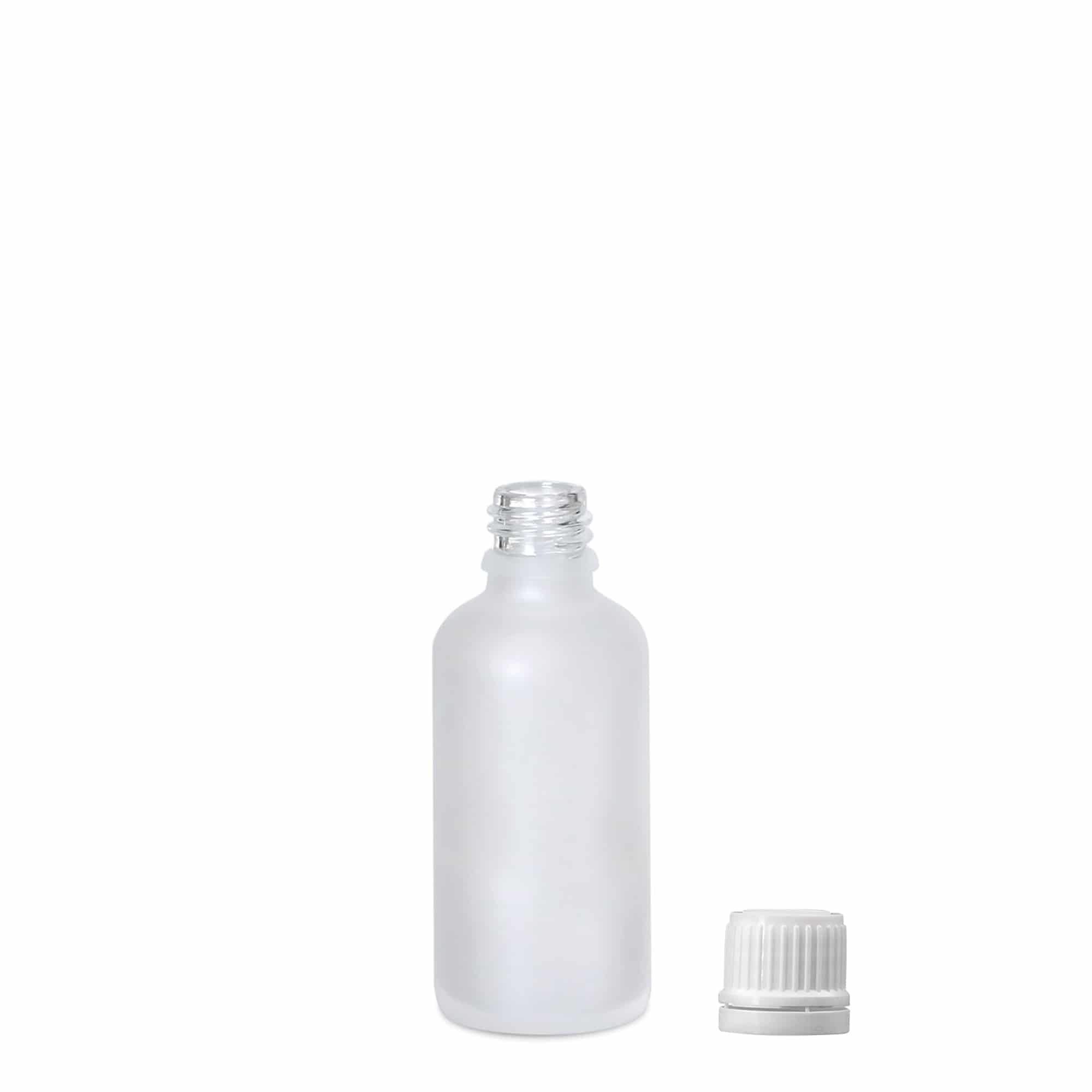 50 ml frasco medicinal, vidrio, esmerilado, boca: DIN 18