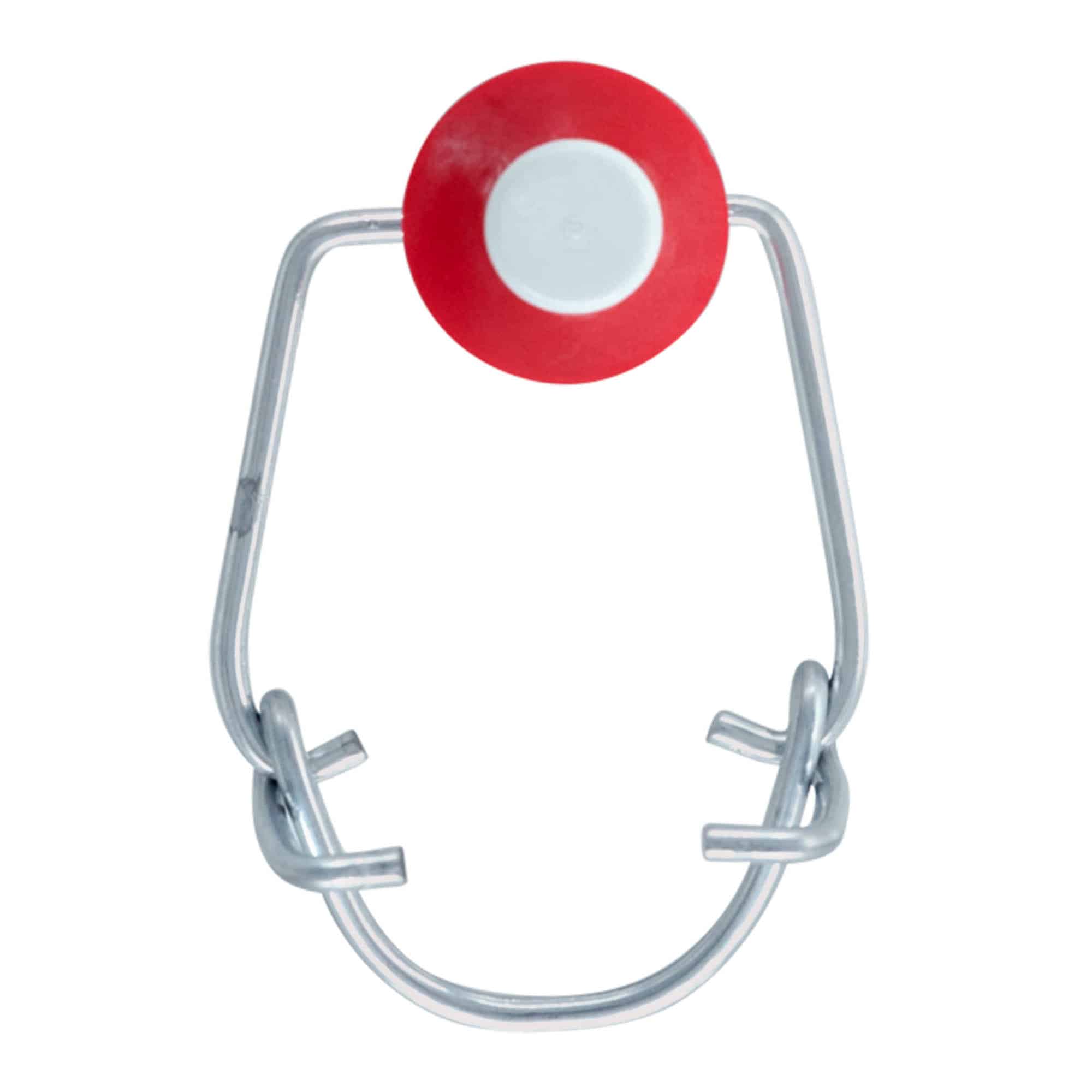 Tapón mecánico estándar, plástico, rojo-blanco