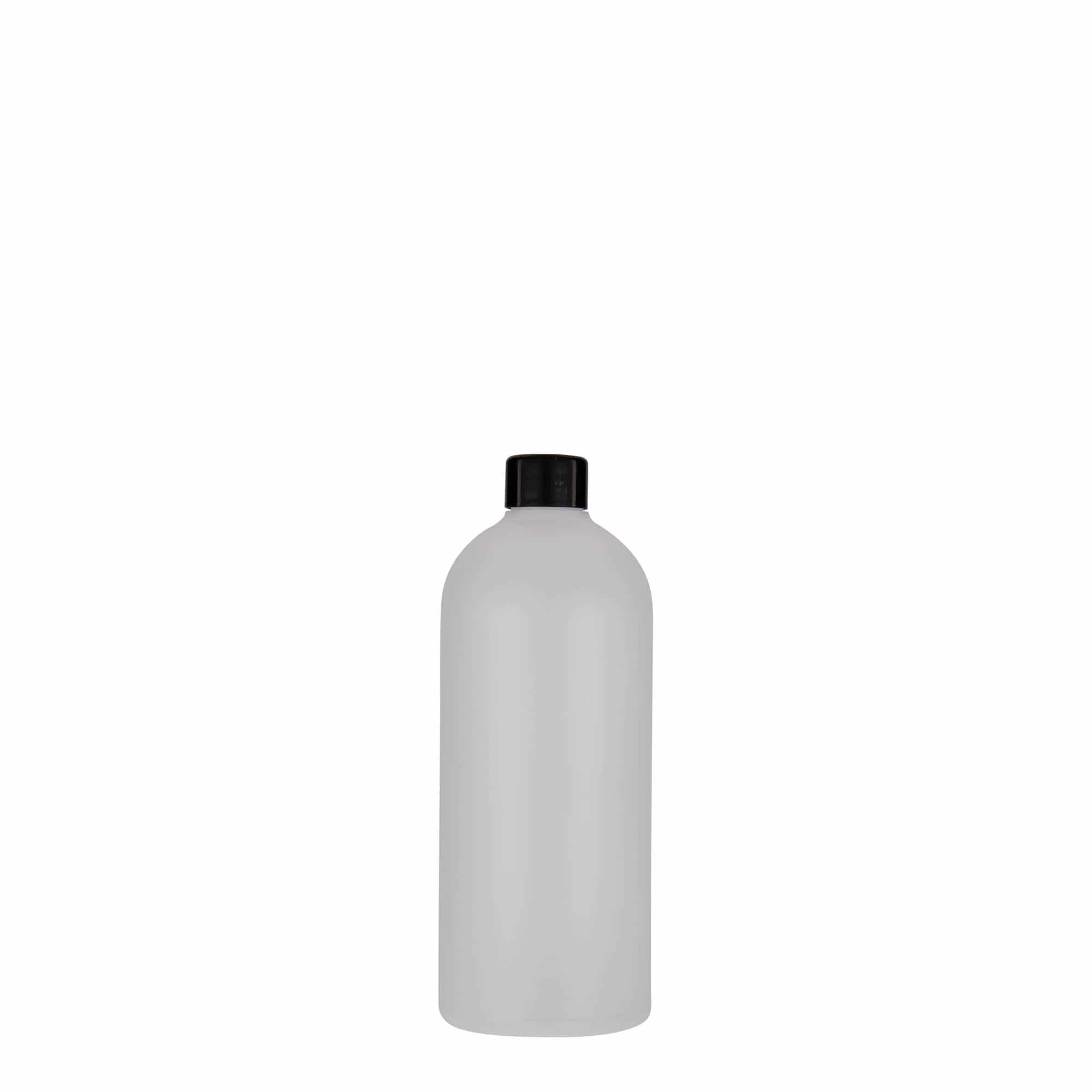 Botella de plástico 'Tuffy' de 500 ml, HDPE, natural, boca: GPI 24/410