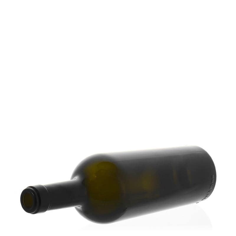 Botella de vino 'Imperiale' de 750 ml, verde antiguo, boca: corcho