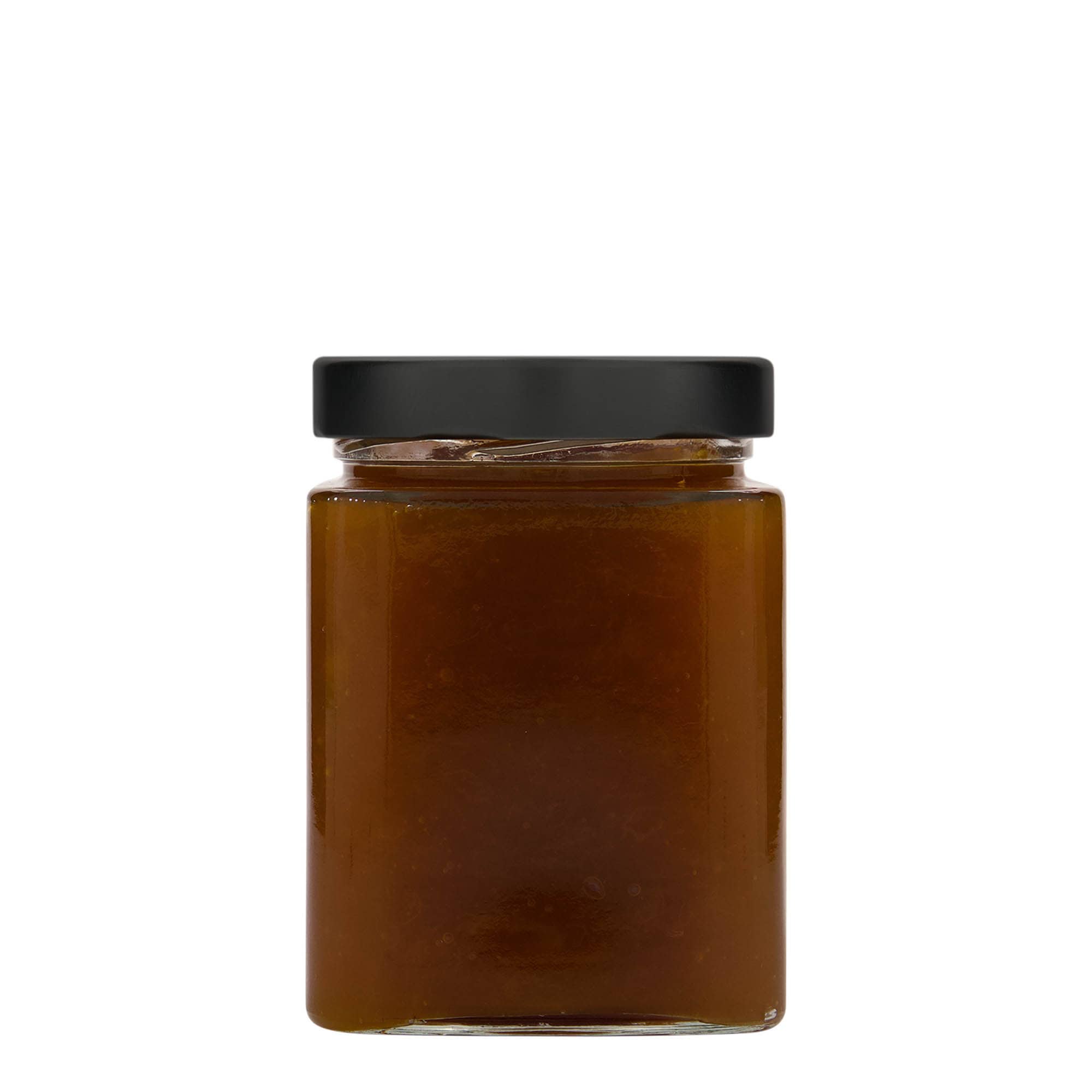 580 ml tarro cuadrado «Ikarus», boca: Deep-Twist-off (DTO 82)