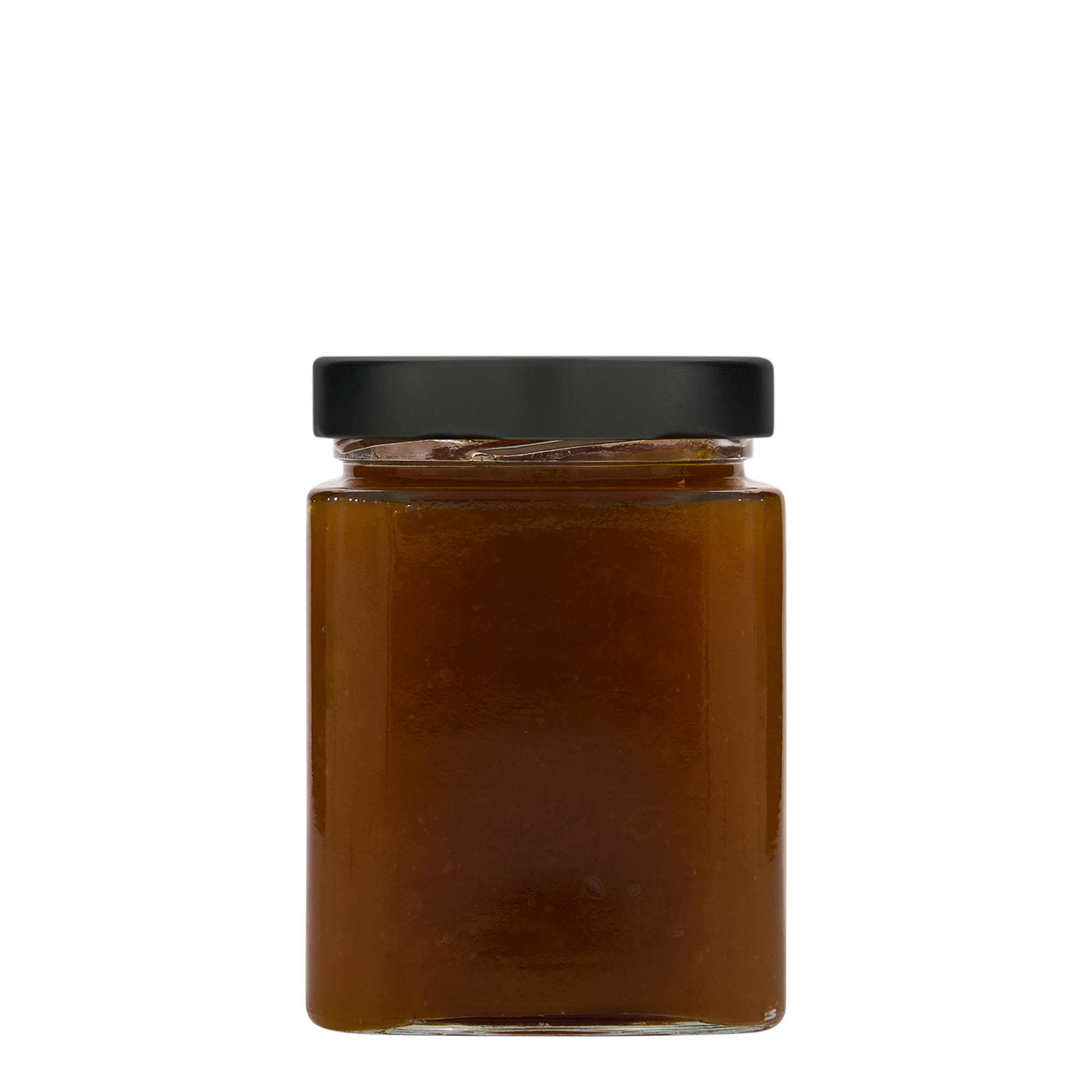 580 ml tarro cuadrado «Ikarus», boca: Deep-Twist-off (DTO 82)
