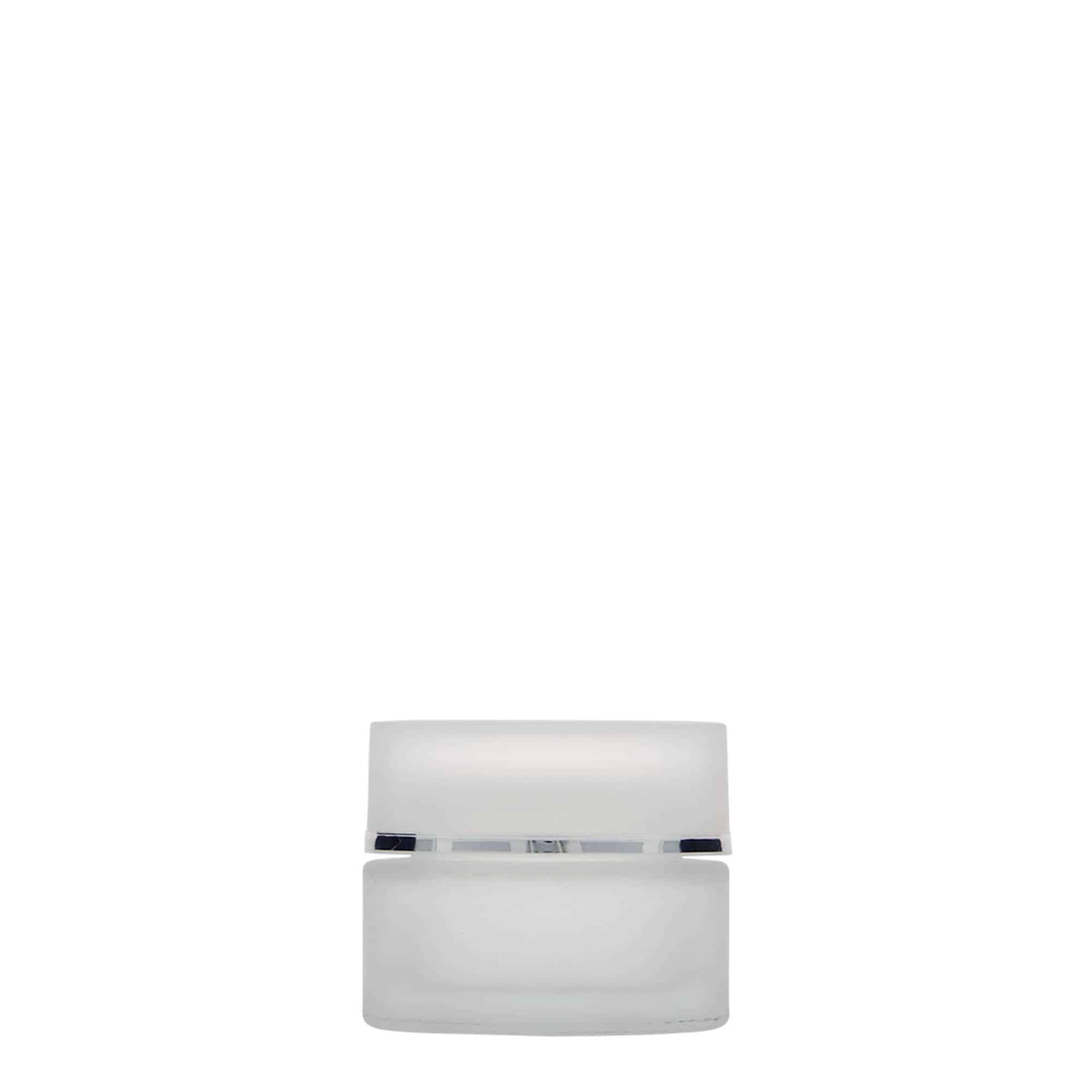 Bote 'Platin Edition' de 15 ml, vidrio, efecto helado, boca: tapón de rosca