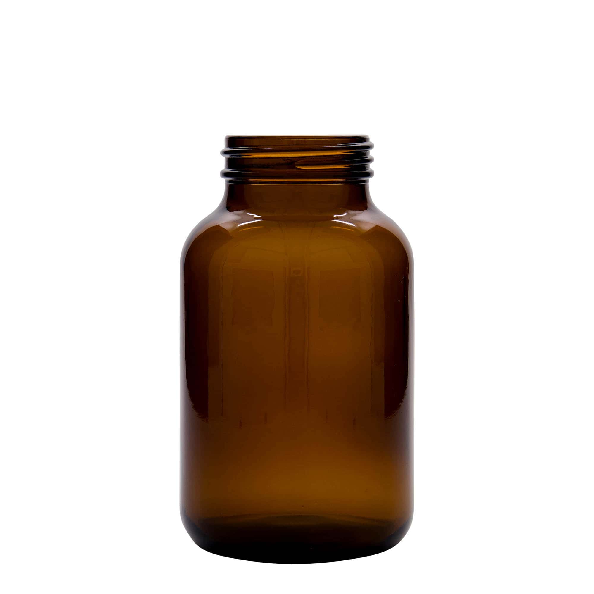 Tarro de boca ancha de 1000 ml, marrón, boca: DIN 68 Tarro de boca ancha de 1000 ml, marrón, boca: DIN 68