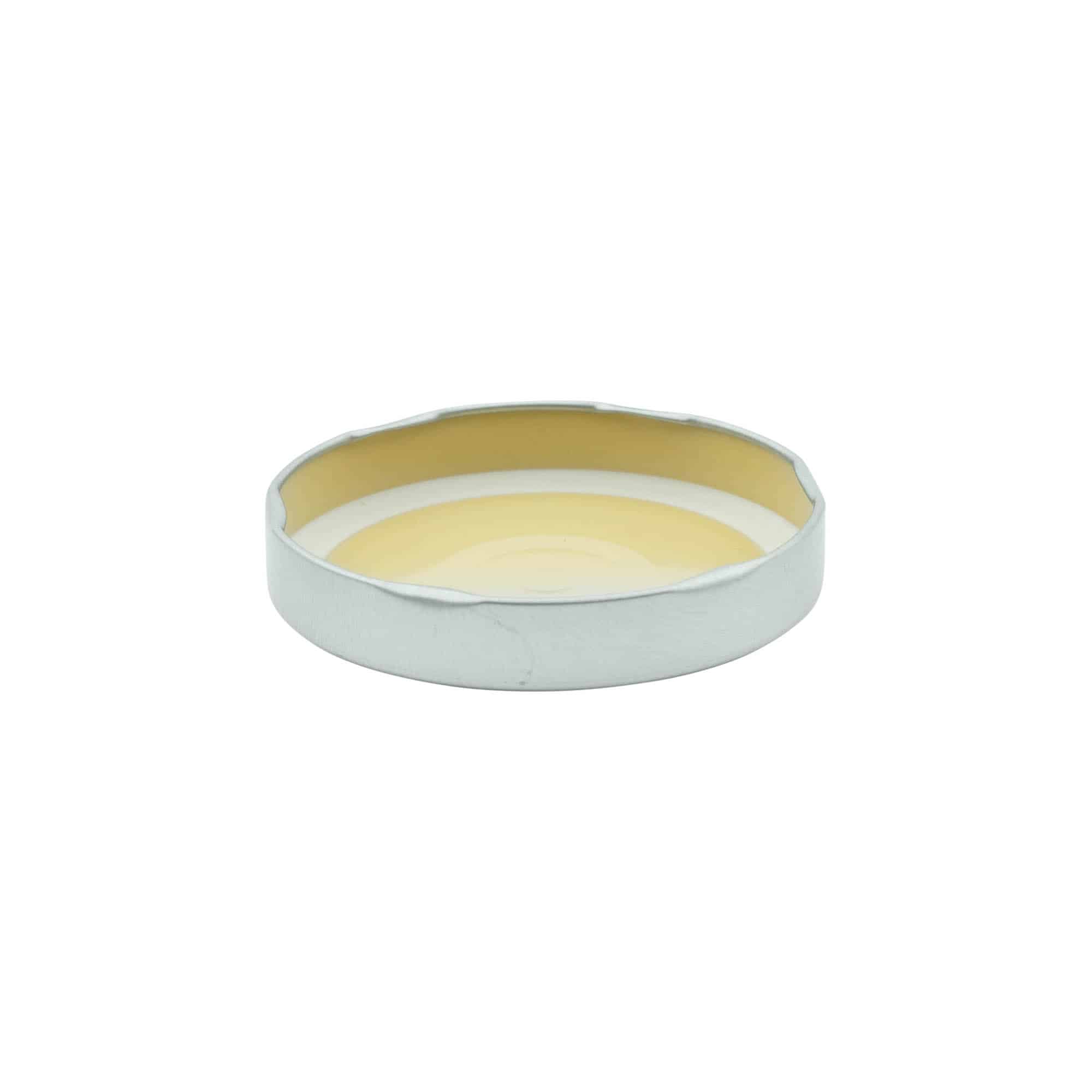Tapa Deep-Twist-Off, hojalata, plateado, para boca: Deep-TO 82