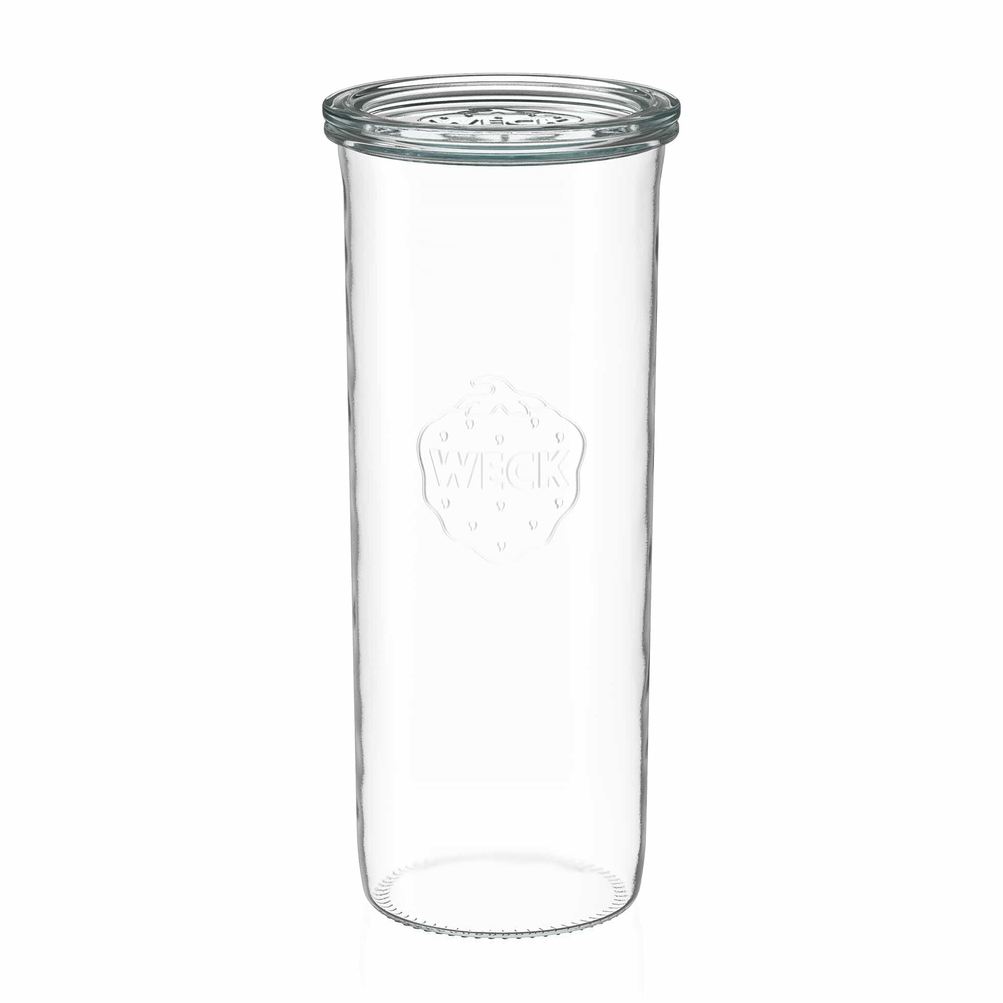 6x 1500 ml tarro WECK de boca ancha con tapa de vidrio RR 100