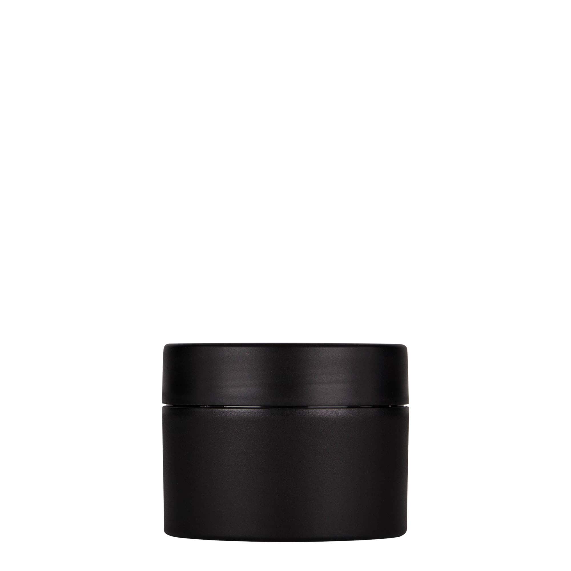 100 ml bote de plástico «Antonella», PP, negro, abertura: cierre de rosca