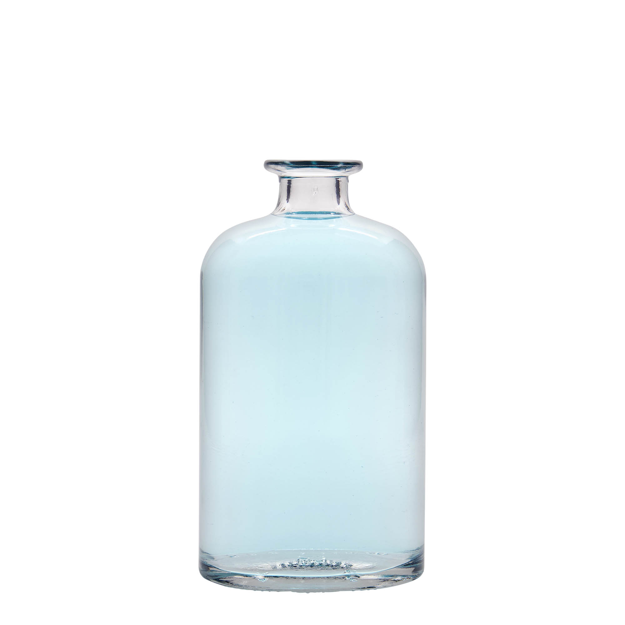 Botella de vidrio de 500 ml 'Dundee', ovalada, boca: corcho Botella de vidrio de 500 ml 'Dundee', ovalada, boca: corcho