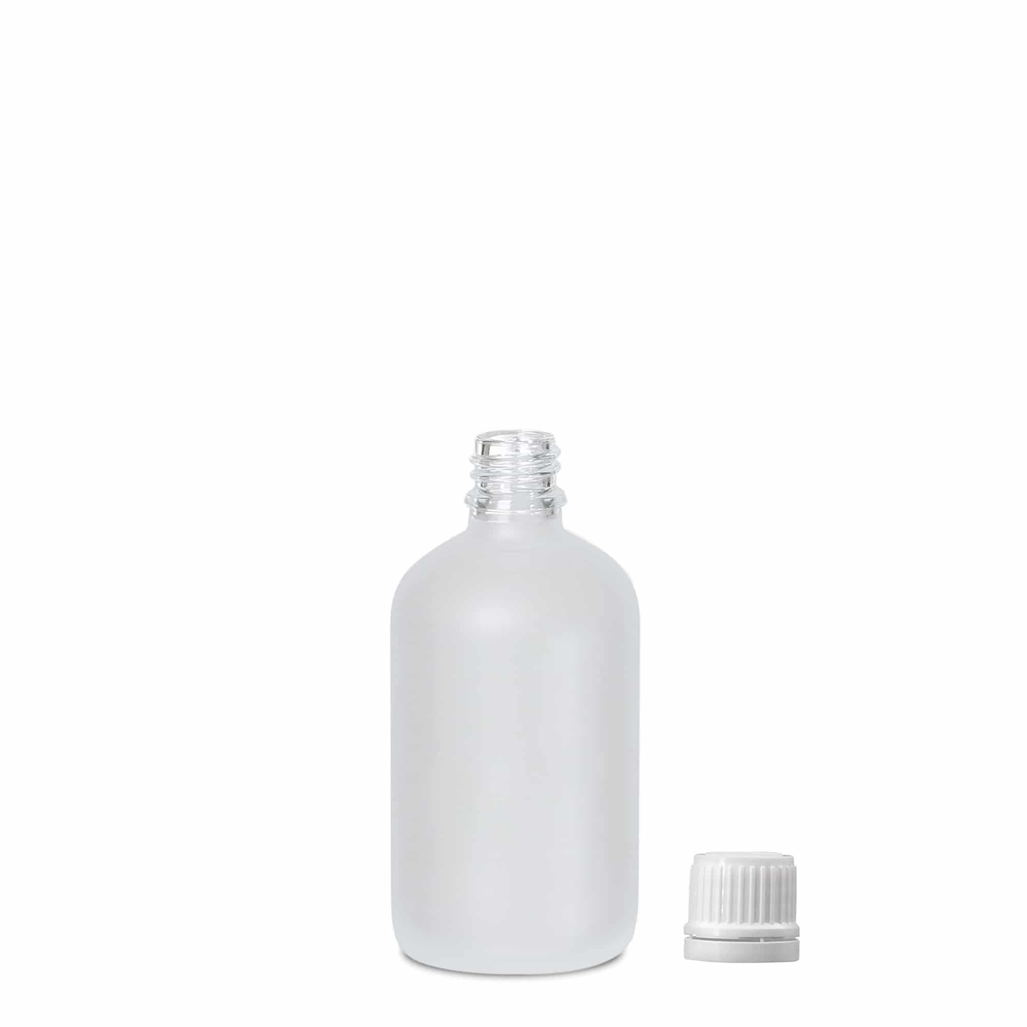 100 ml frasco medicinal, vidrio, esmerilado, boca: DIN 18