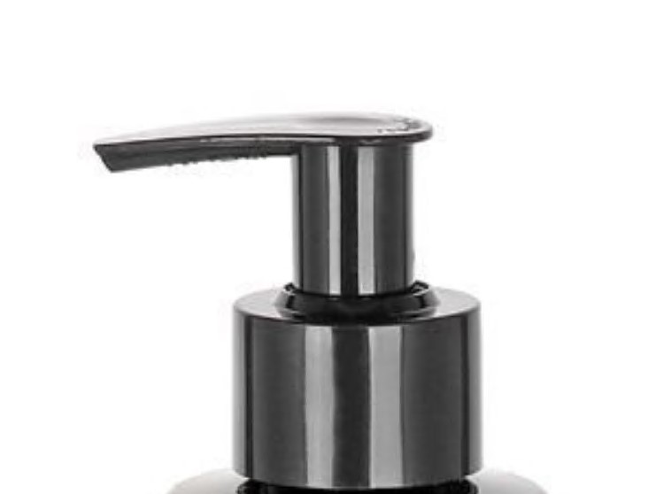 Tapón de rosca con bomba dosificadora, plástico PP, negro, para boca: 24/410 Tapón de rosca con bomba dosificadora, plástico PP, negro, para boca: 24/410