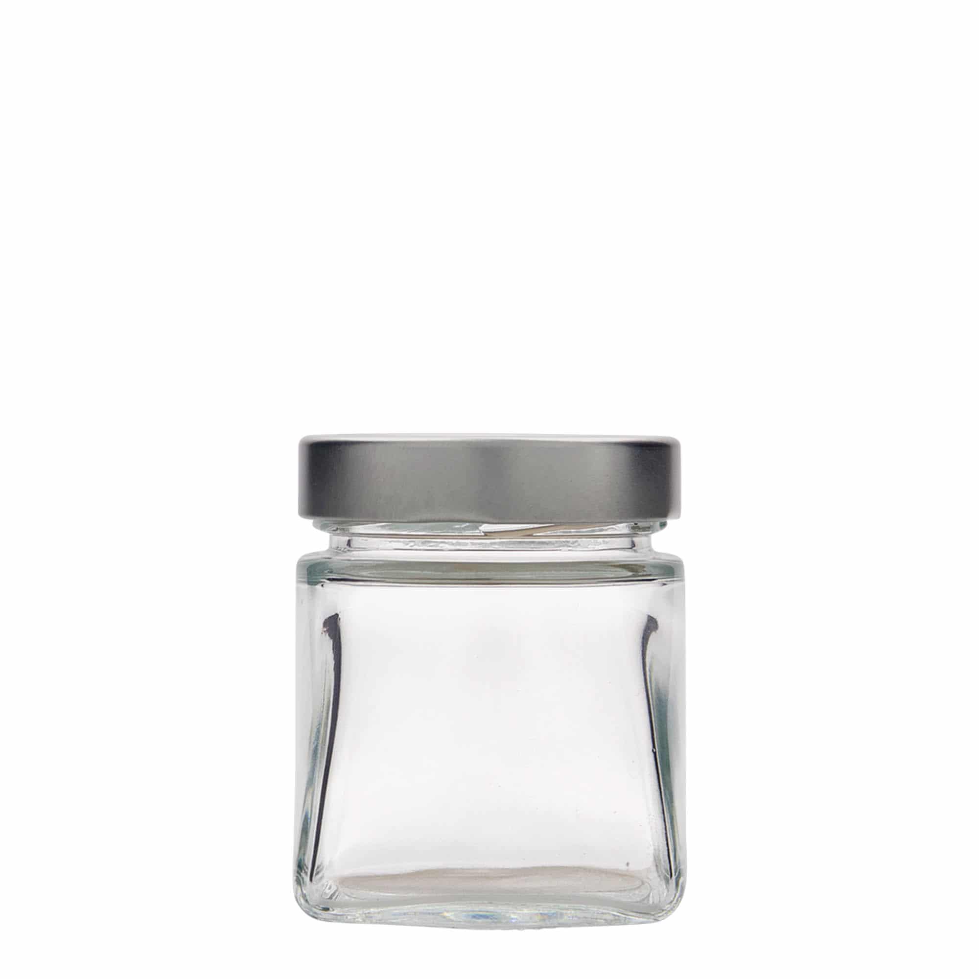 Tarro cuadrado 'Luxor' de 212 ml, boca: Deept-Twist-Off (DTO 63)