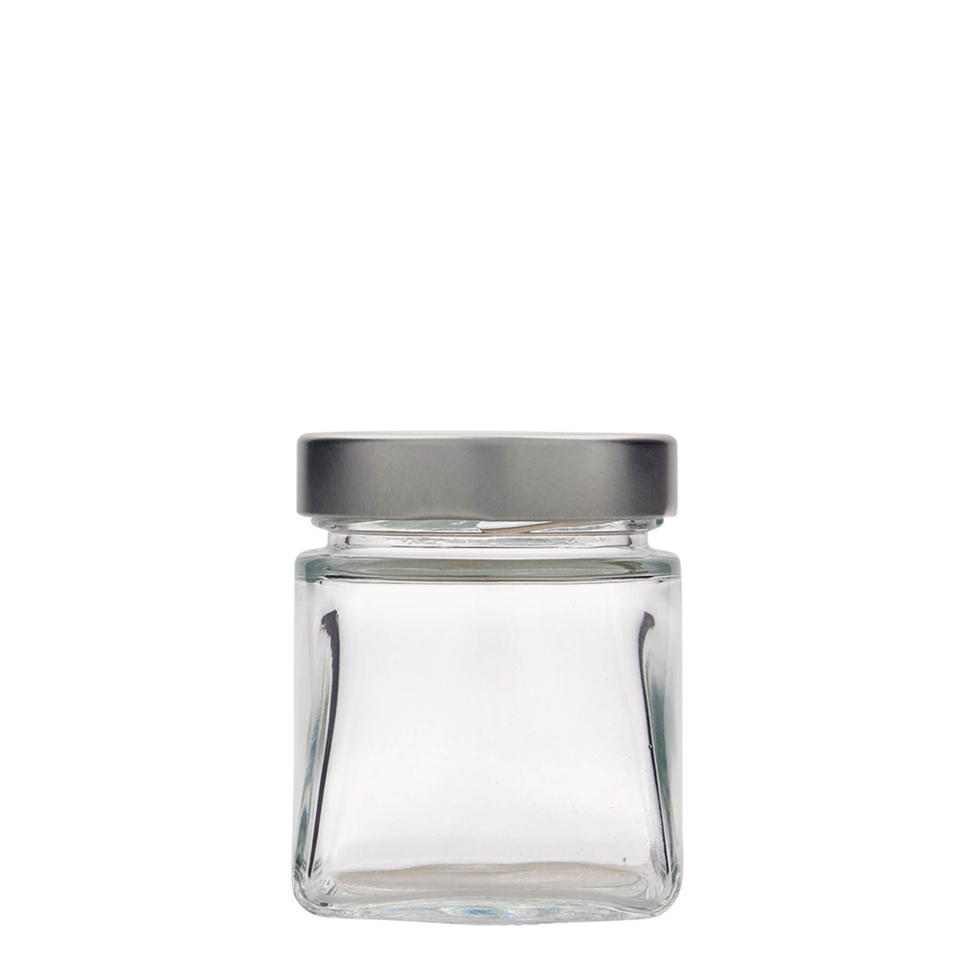 212 ml tarro cuadrado 'Luxor', boca: Deept-Twist-Off (DTO 63) 212 ml tarro cuadrado 'Luxor', boca: Deept-Twist-Off (DTO 63)