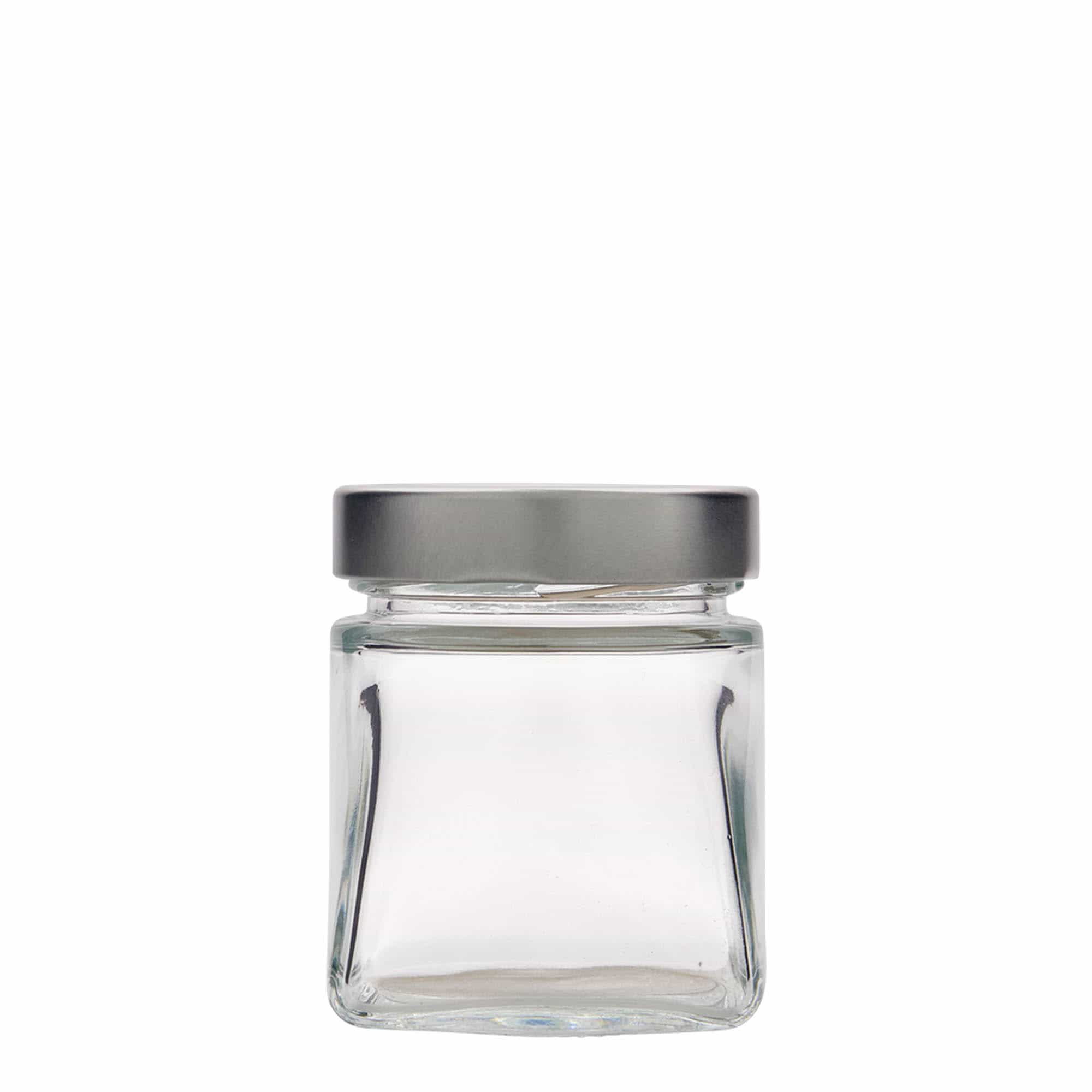 212 ml tarro cuadrado 'Luxor', boca: Deept-Twist-Off (DTO 63)
