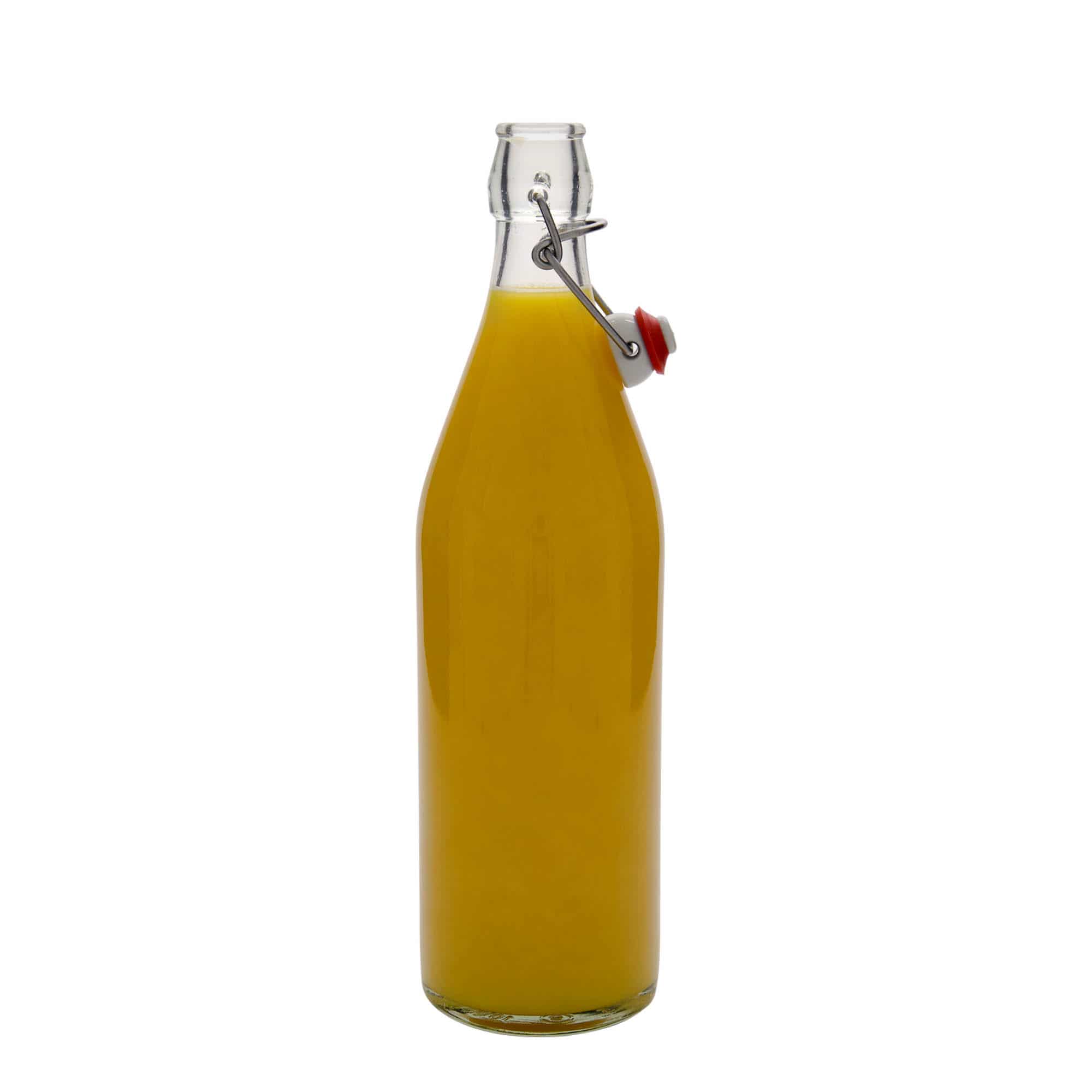 Botella de vidrio 'Giara' de 1000 ml, boca: tapón mecánico