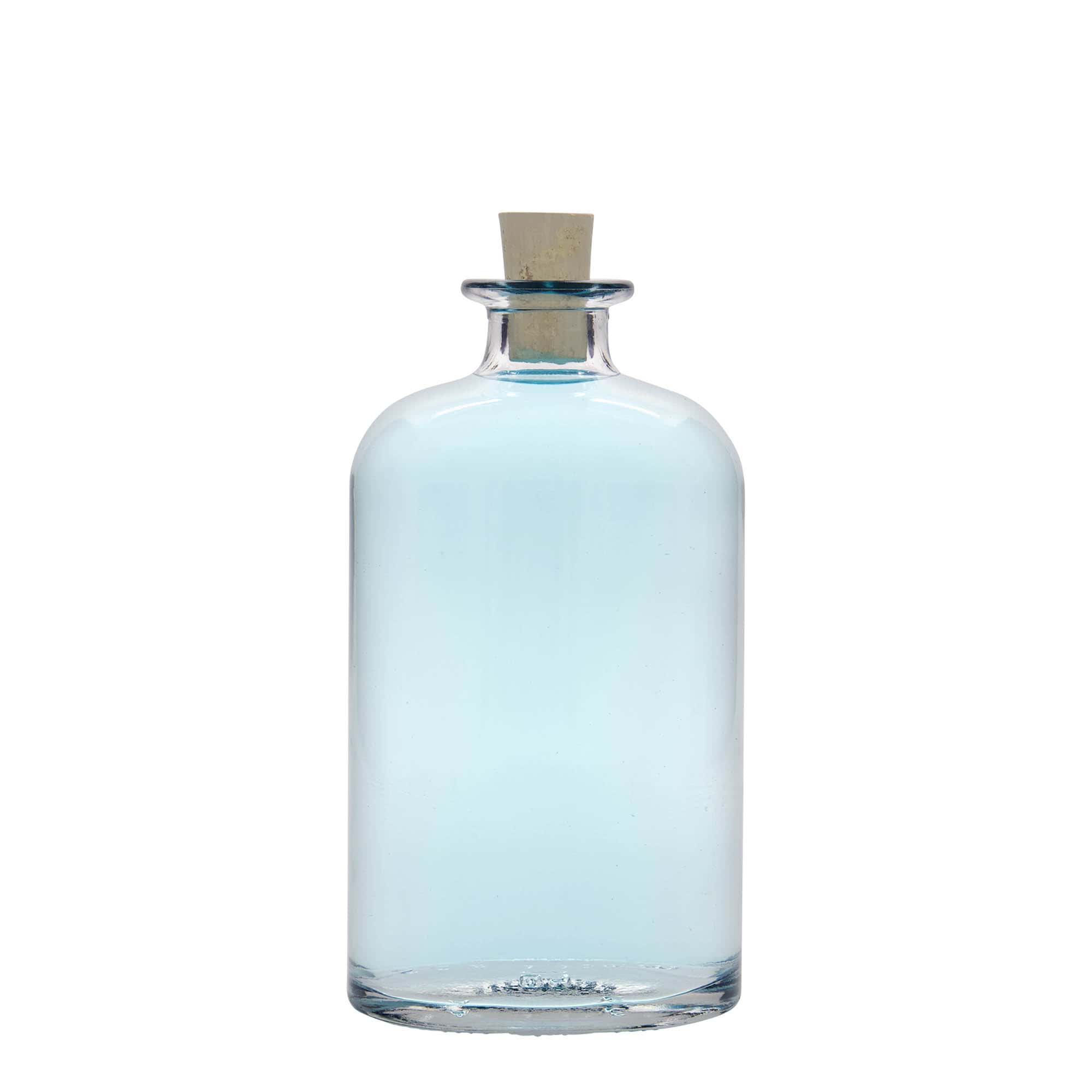 Botella de vidrio 'Dundee' de 500 ml, ovalada, boca: corcho Botella de vidrio 'Dundee' de 500 ml, ovalada, boca: corcho