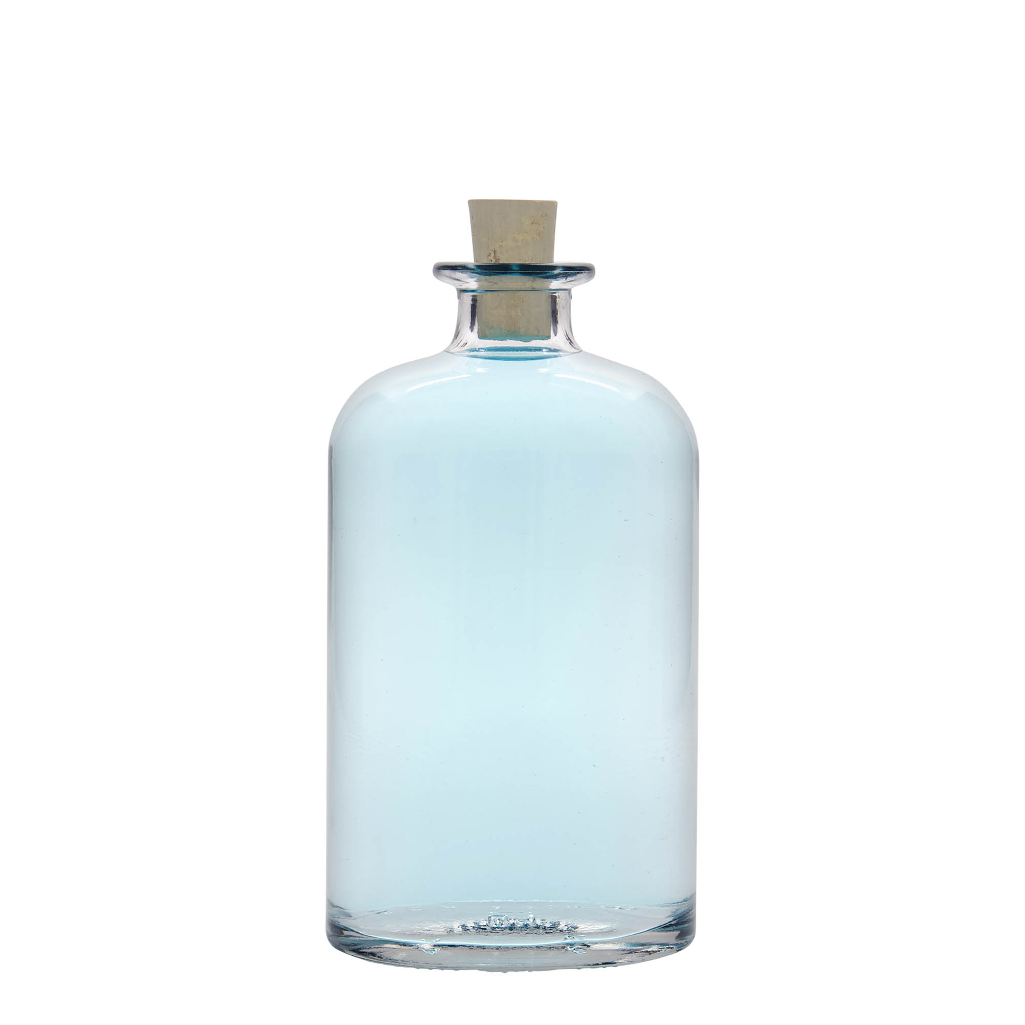 Botella de vidrio de 500 ml 'Dundee', ovalada, boca: corcho Botella de vidrio de 500 ml 'Dundee', ovalada, boca: corcho
