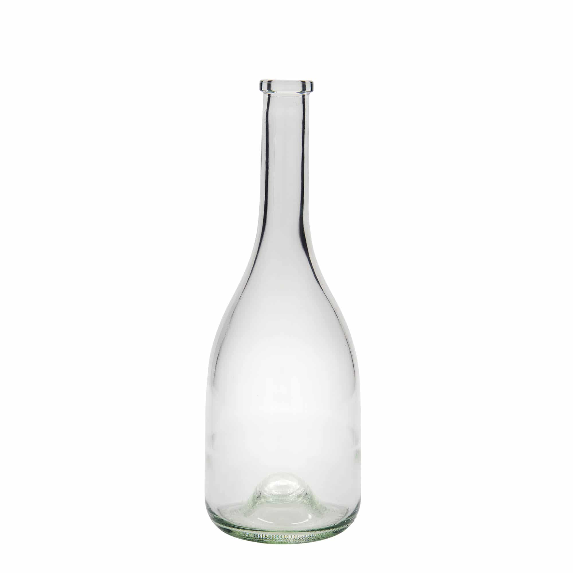 Botella de vidrio 'Rustica' de 750 ml, boca: corcho