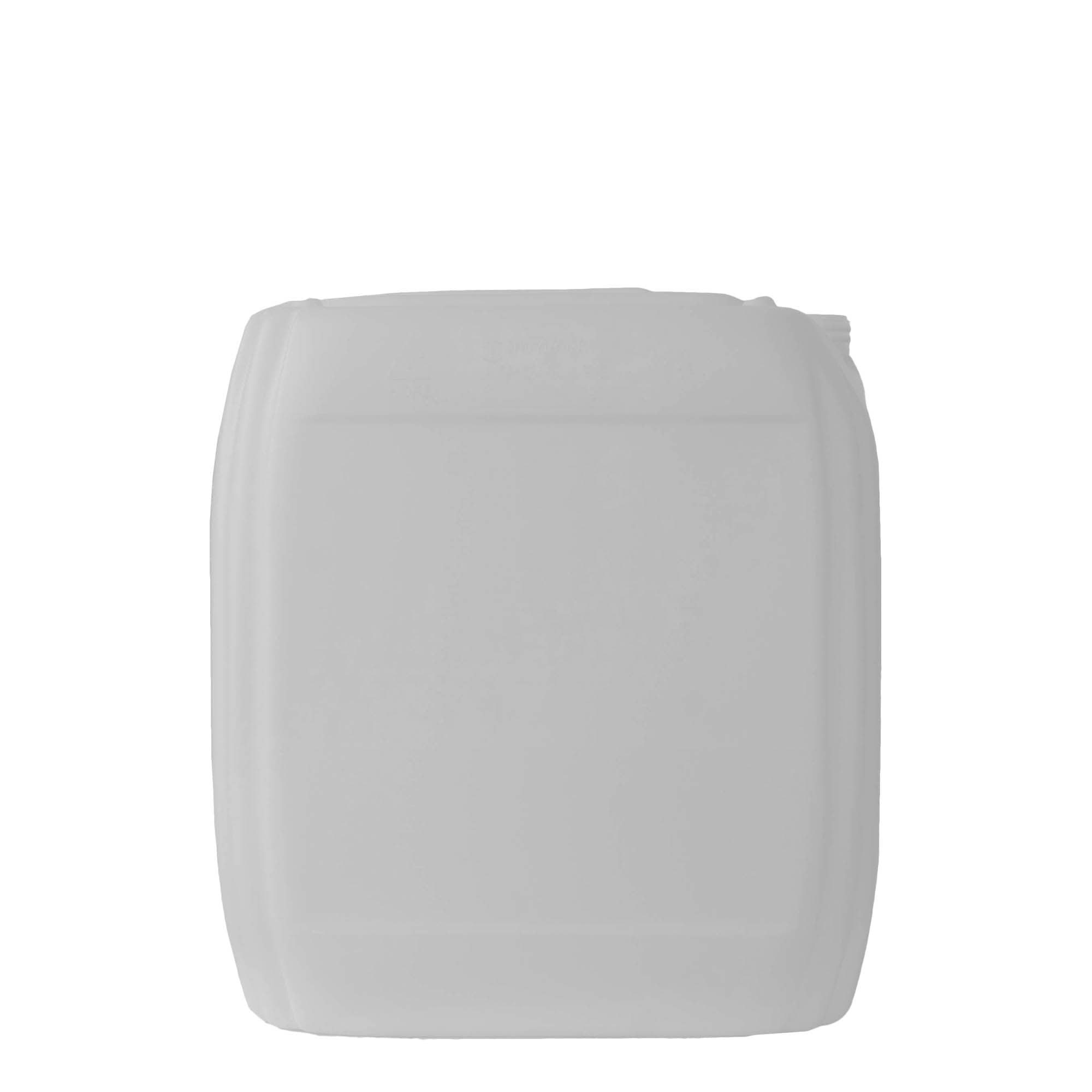 Garrafa de 30 l, rectangular, plástico de HDPE, natural, boca: ND 60 Garrafa de 30 l, rectangular, plástico de HDPE, natural, boca: ND 60