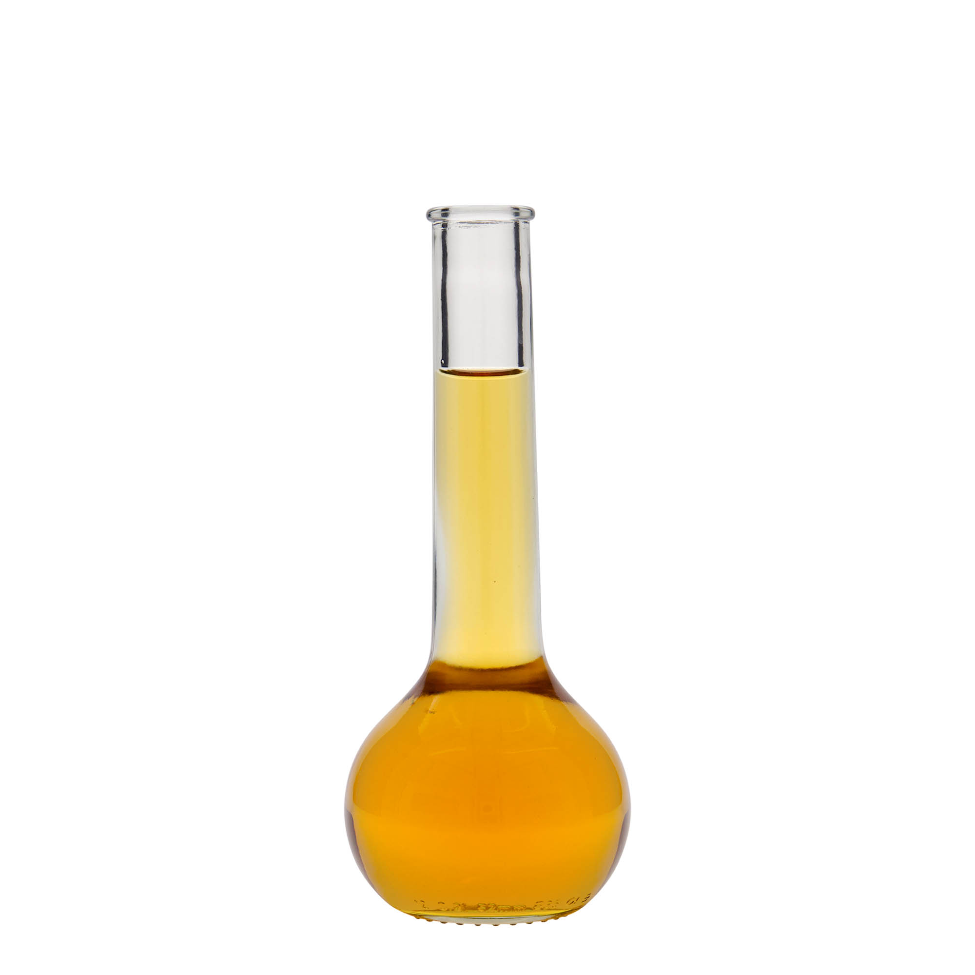 Botella de vidrio de 200 ml 'Tulipano', boca: corcho