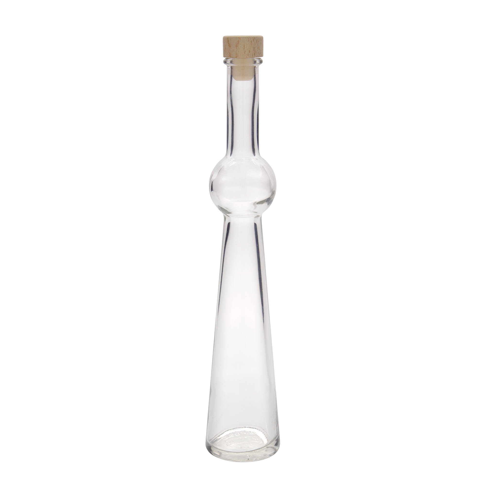 Botella de vidrio de 200 ml 'Supernova', boca: corcho