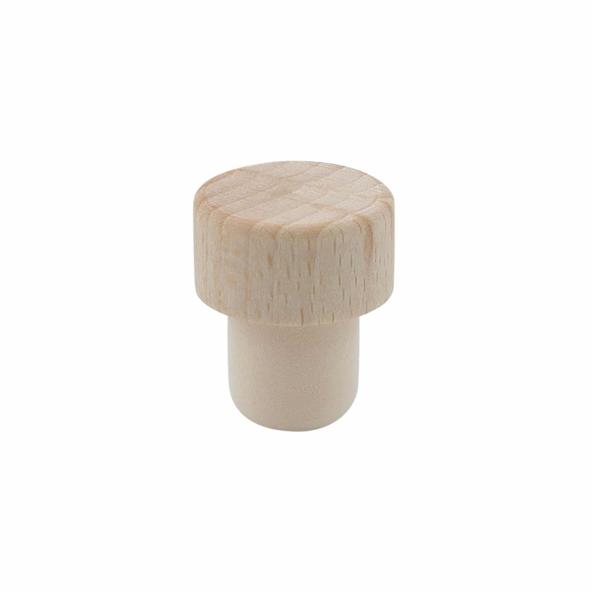 Corcho con cabeza de 19 mm, madera, para boca: corcho Corcho con cabeza de 19 mm, madera, para boca: corcho