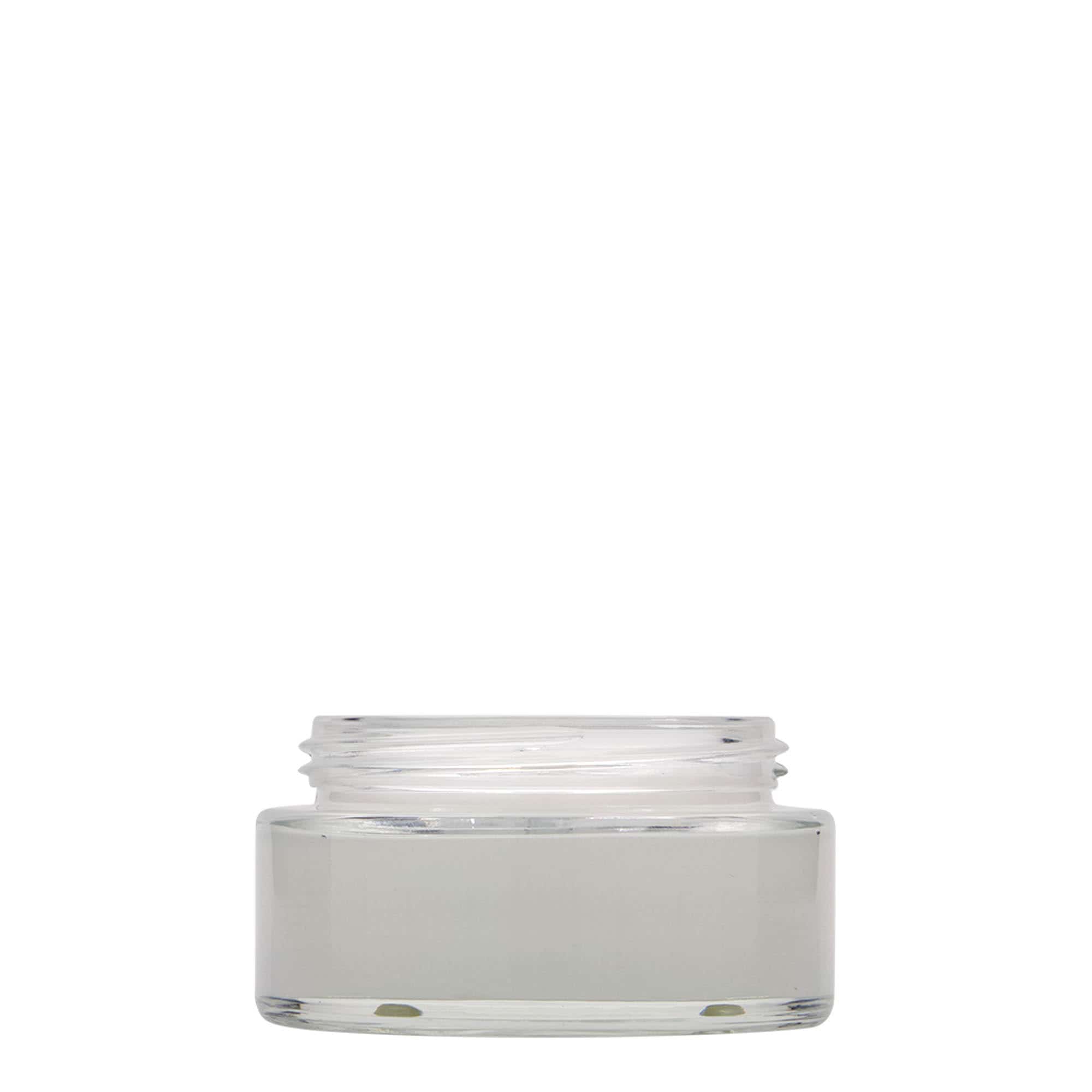 100 ml tarro 'Clear Edition', vidrio, boca: cierre de rosca