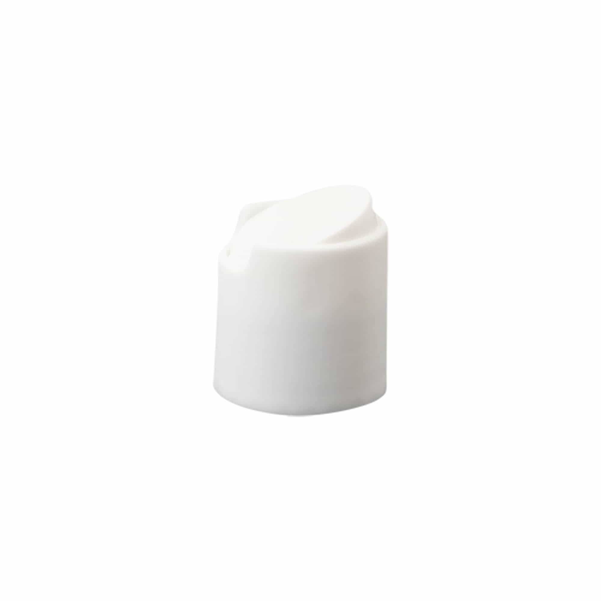 Tapa roscada Disc Top, plástico PP, blanco, para boca: 24/410