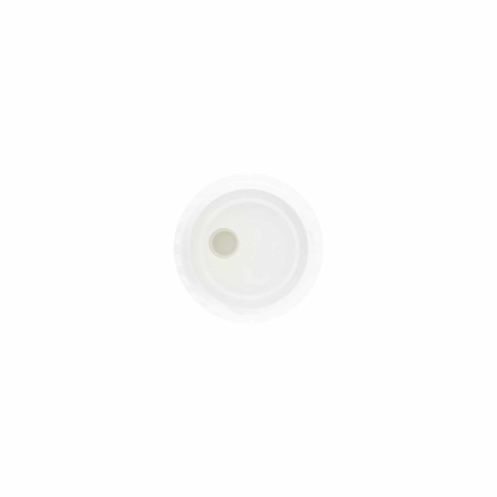 Tapón de rosca 'Disc Top', plástico de PP, blanco, para boca: 24/410