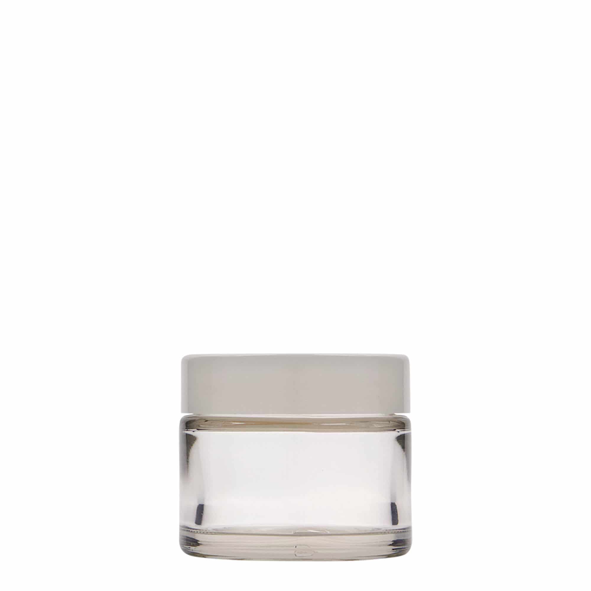 50 ml tarro «Beauty», vidrio, boca: cierre de rosca