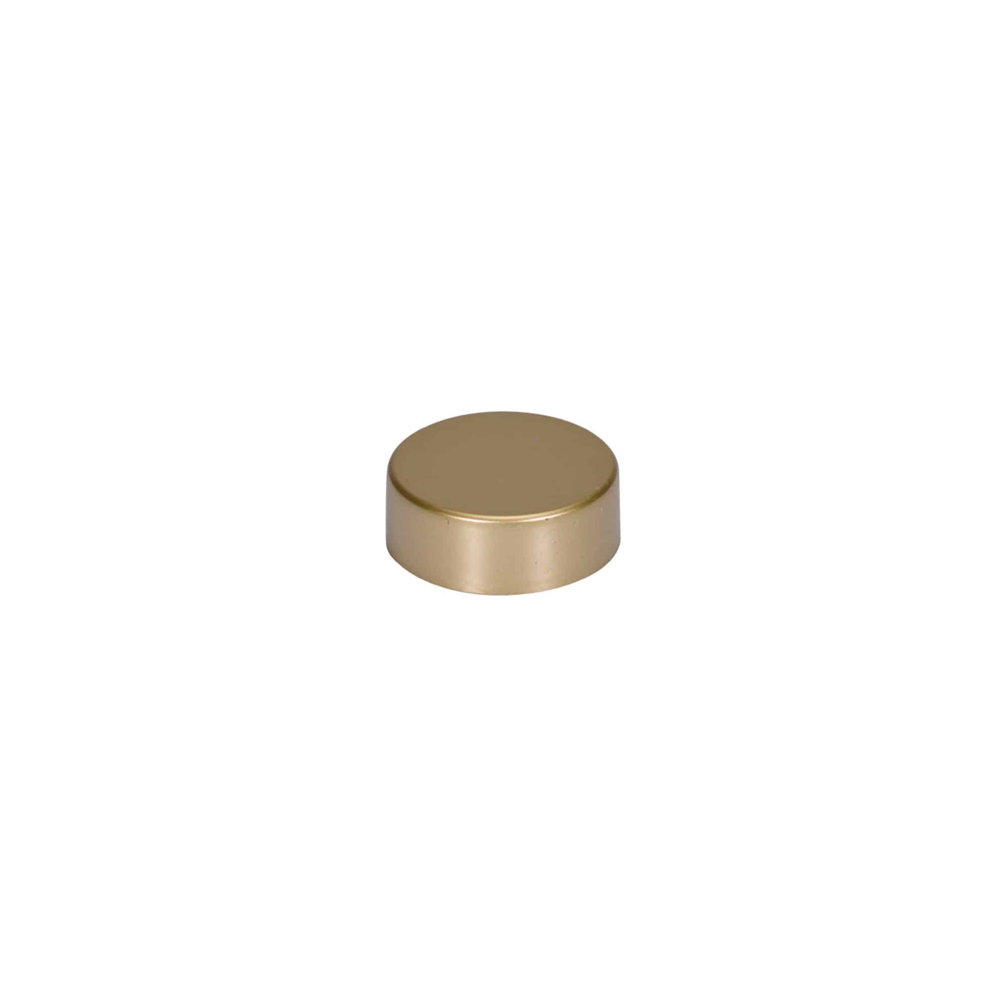 Tapón de rosca, plástico ABS, dorado mate, para boca: GPI 33/400 Tapón de rosca, plástico ABS, dorado mate, para boca: GPI 33/400