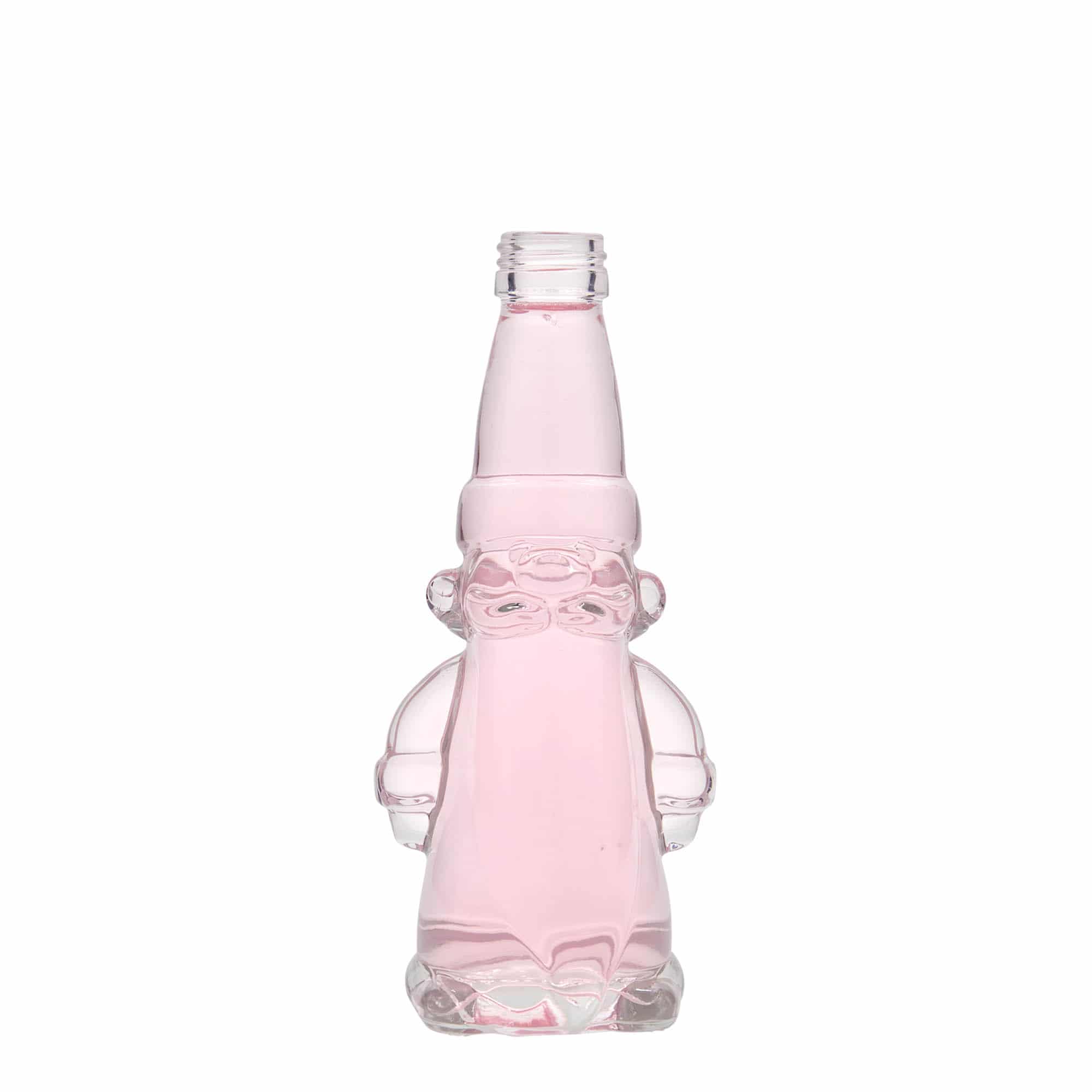 Botella de vidrio de 200 ml 'Duende de Navidad', boca: PP 28