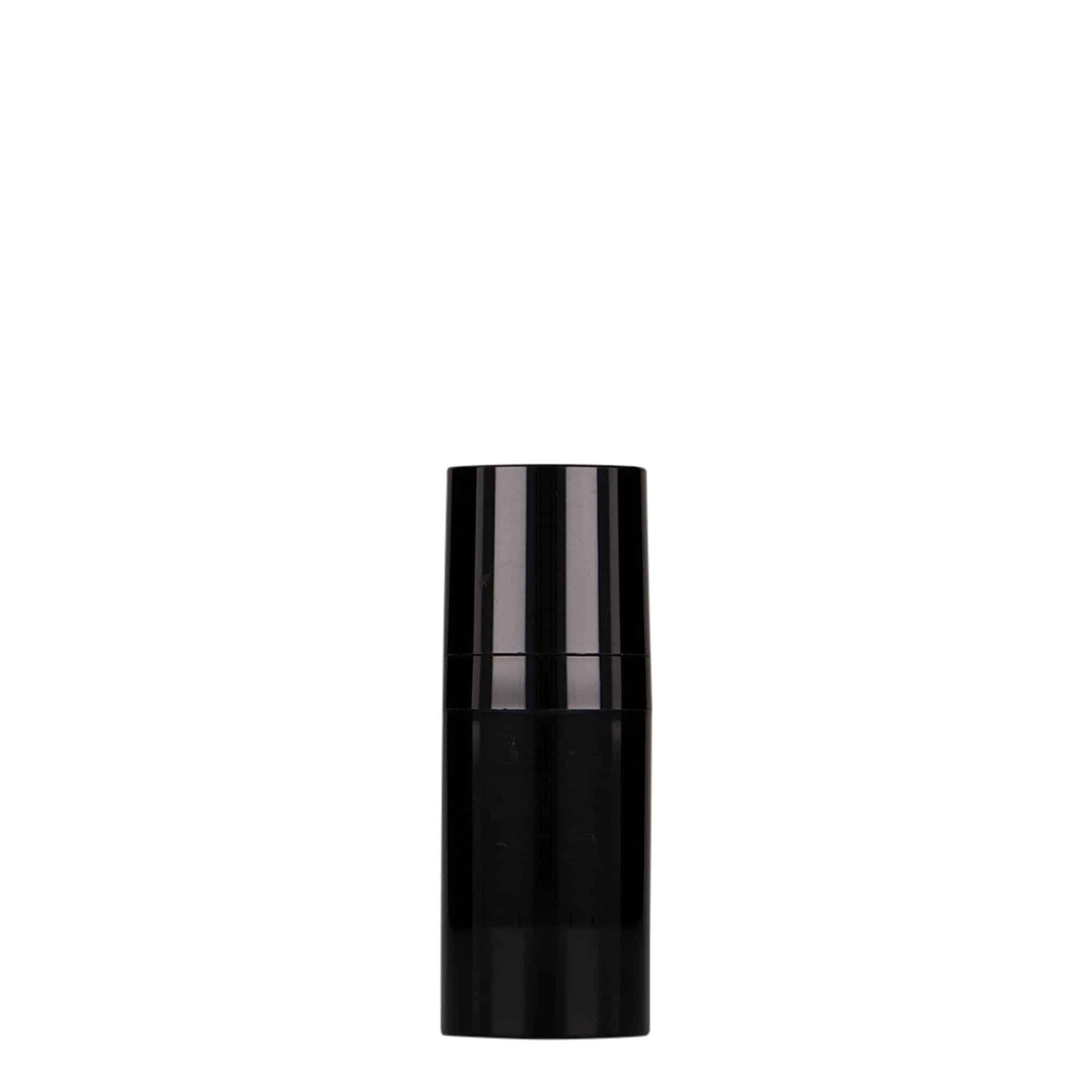 15 ml Dispensador Airless 'Micro', plástico PP, negro