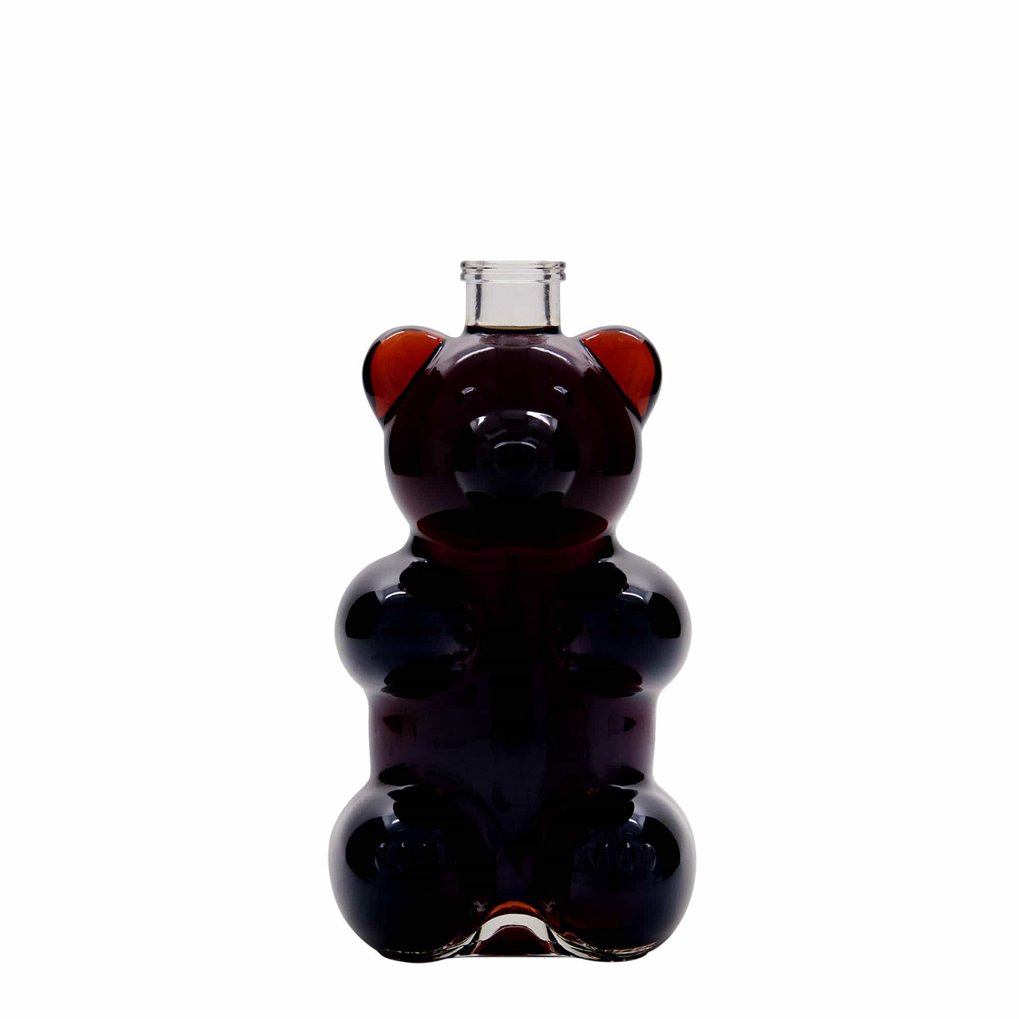Botella de vidrio 'Oso' de 350 ml, boca: corcho