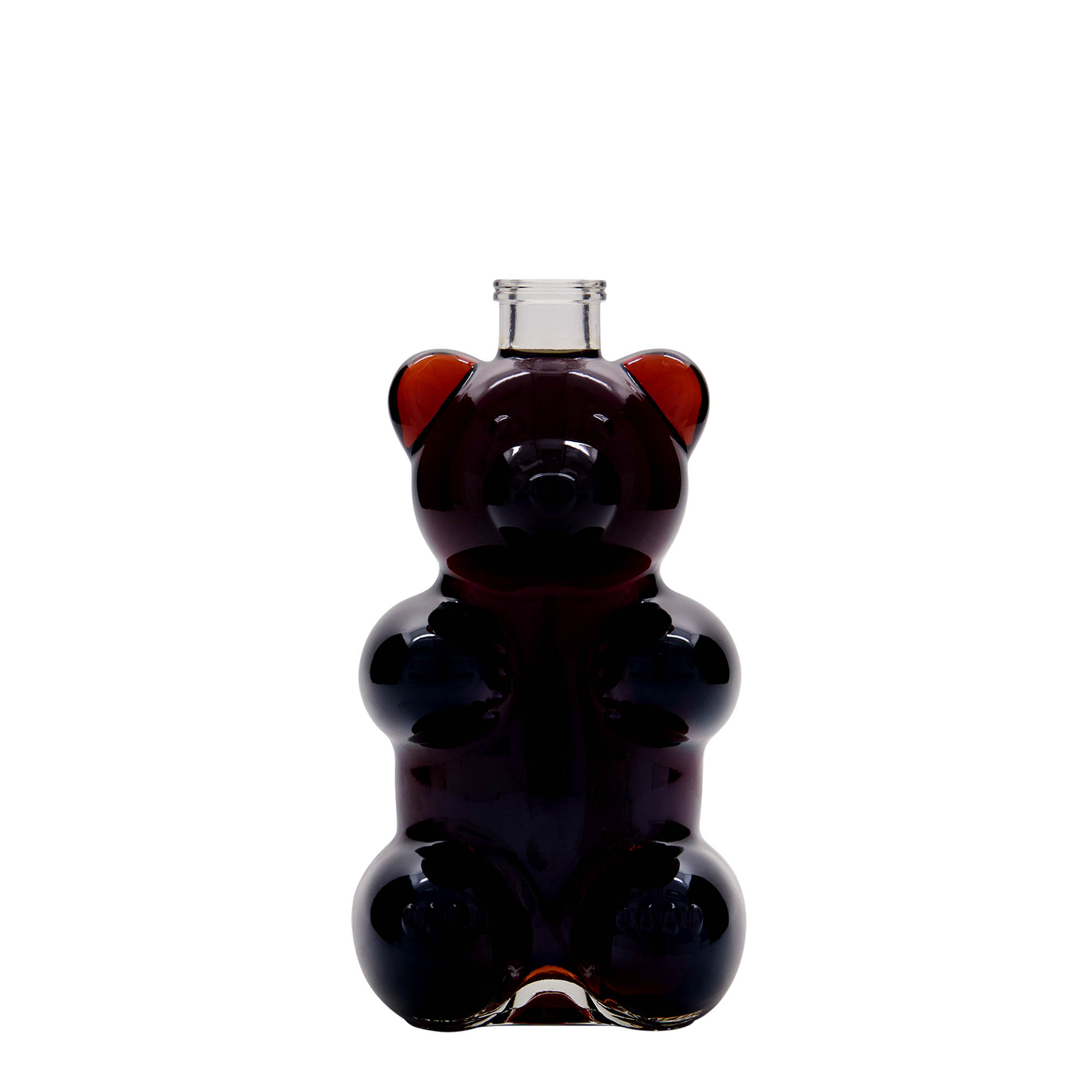 Botella de vidrio 'Oso' de 350 ml, boca: corcho