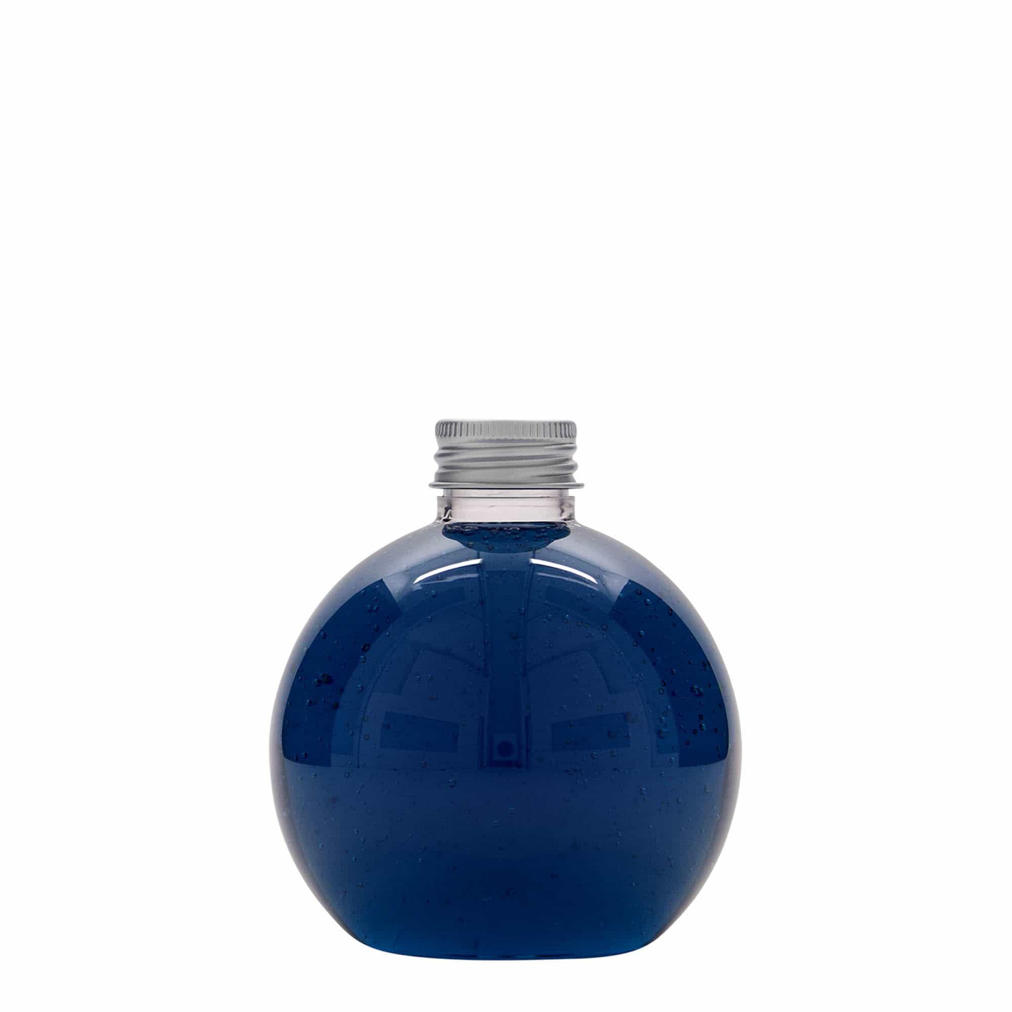 Botella de PET 'Perry' de 250 ml, redonda, plástico, boca: 24/410