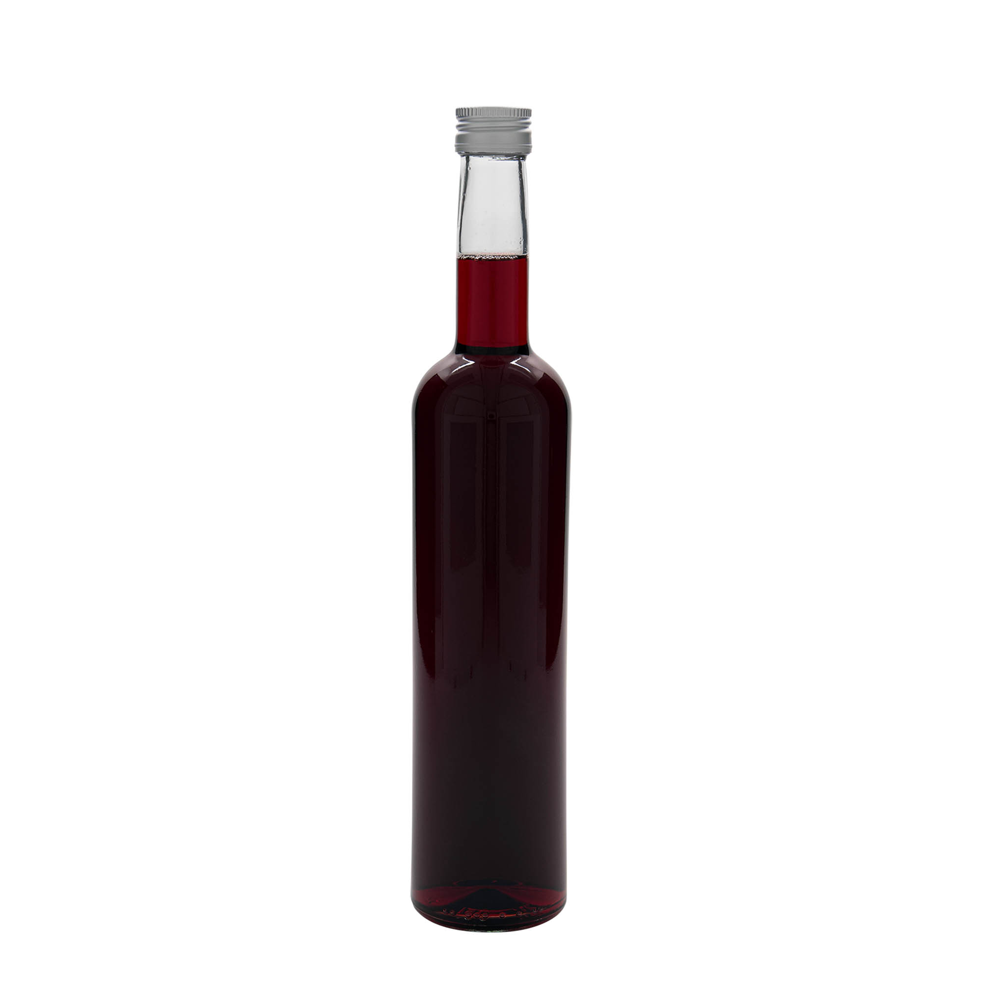 Botella de vidrio de 500 ml 'Burdeos', boca: PP 28 Botella de vidrio de 500 ml 'Burdeos', boca: PP 28