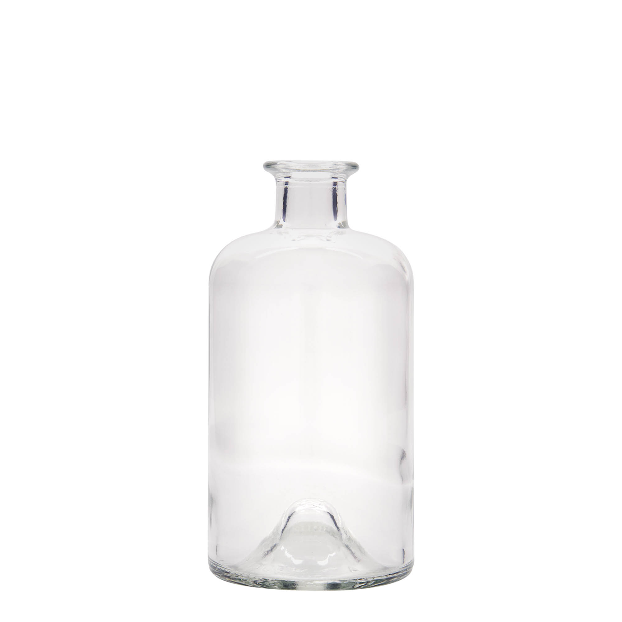 Botella de vidrio de 500 ml, boticario 'Doctor', boca: corcho