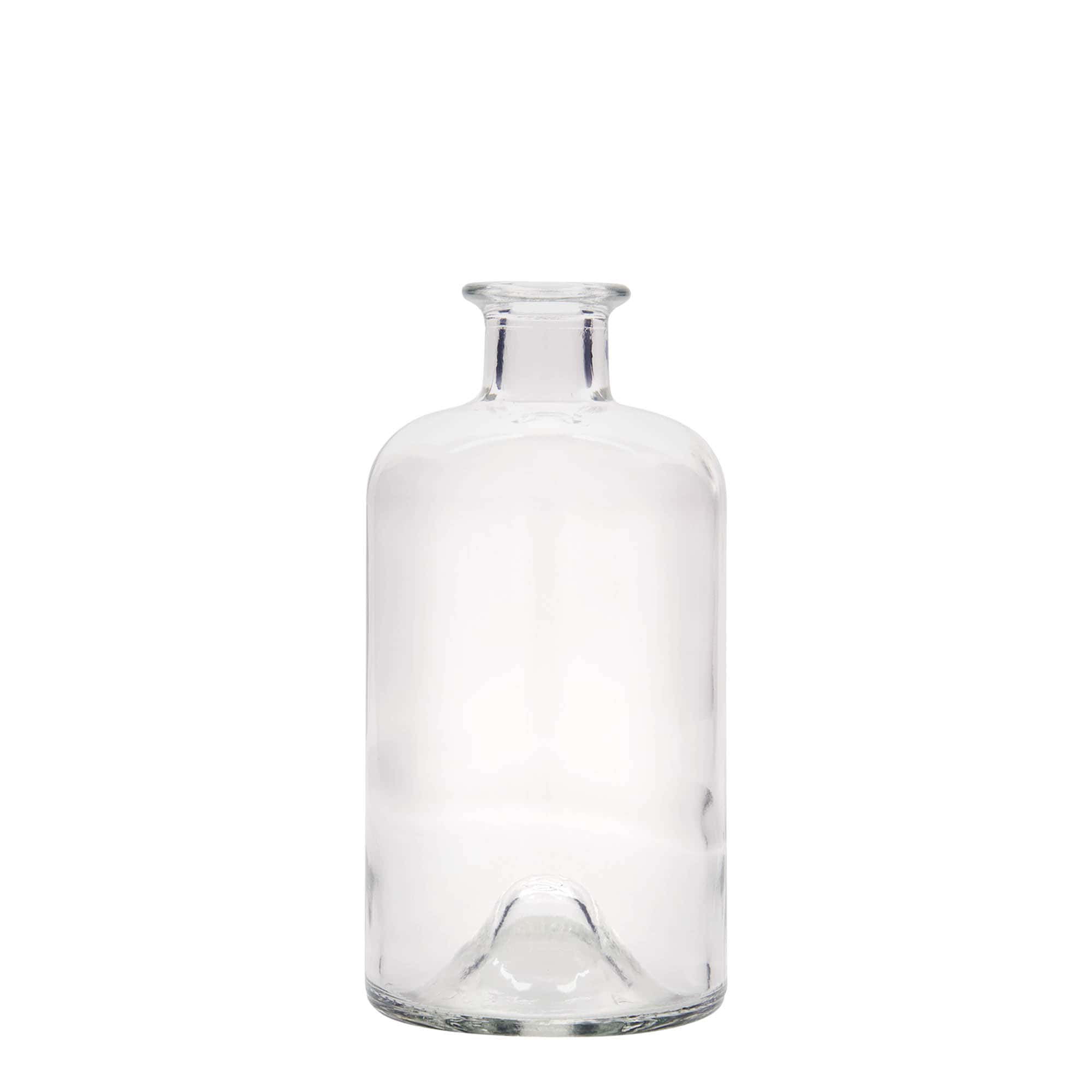 Botella de vidrio de 500 ml, boticario «Doctor», boca: corcho