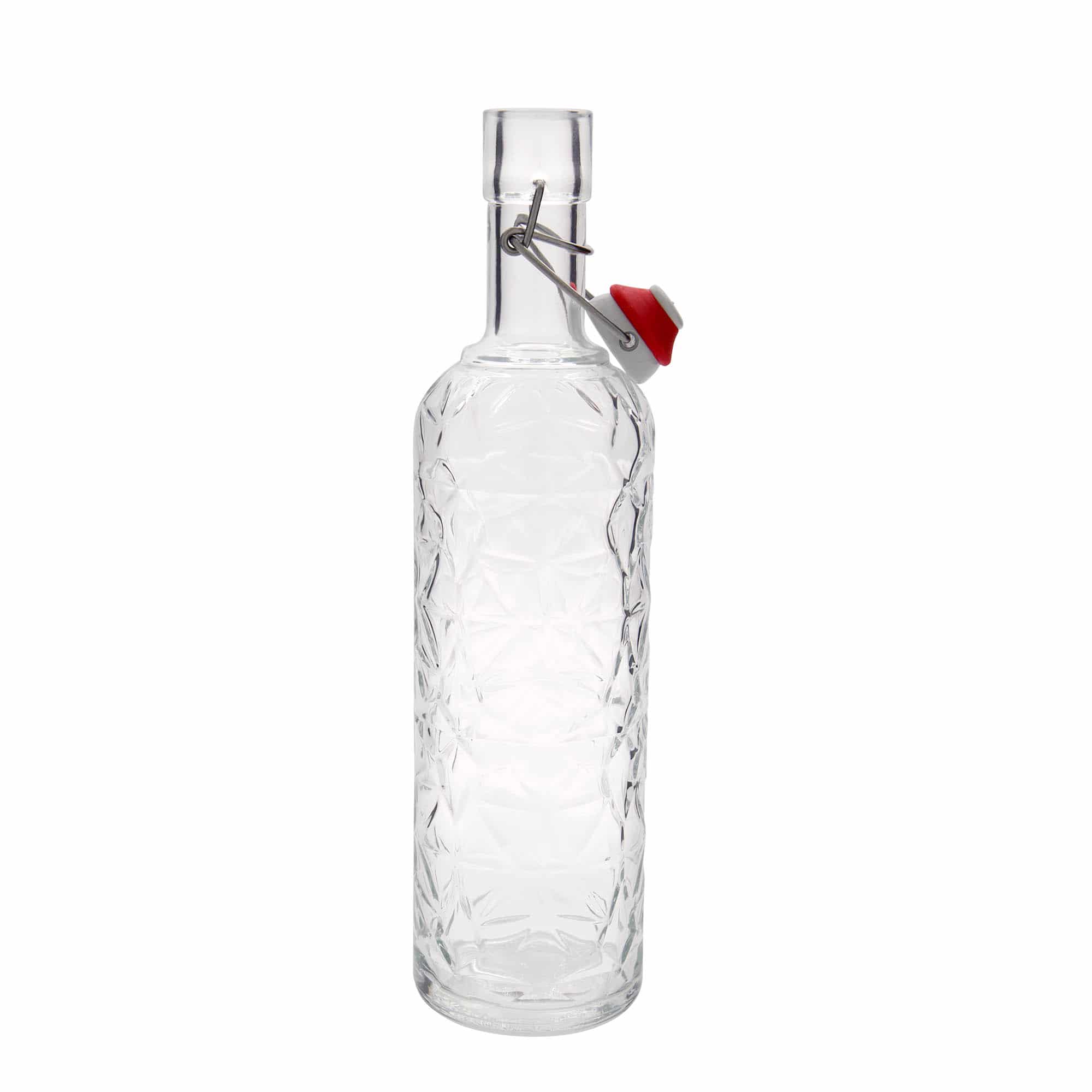 Botella de vidrio 'Oriente' de 1000 ml, boca: tapón mecánico