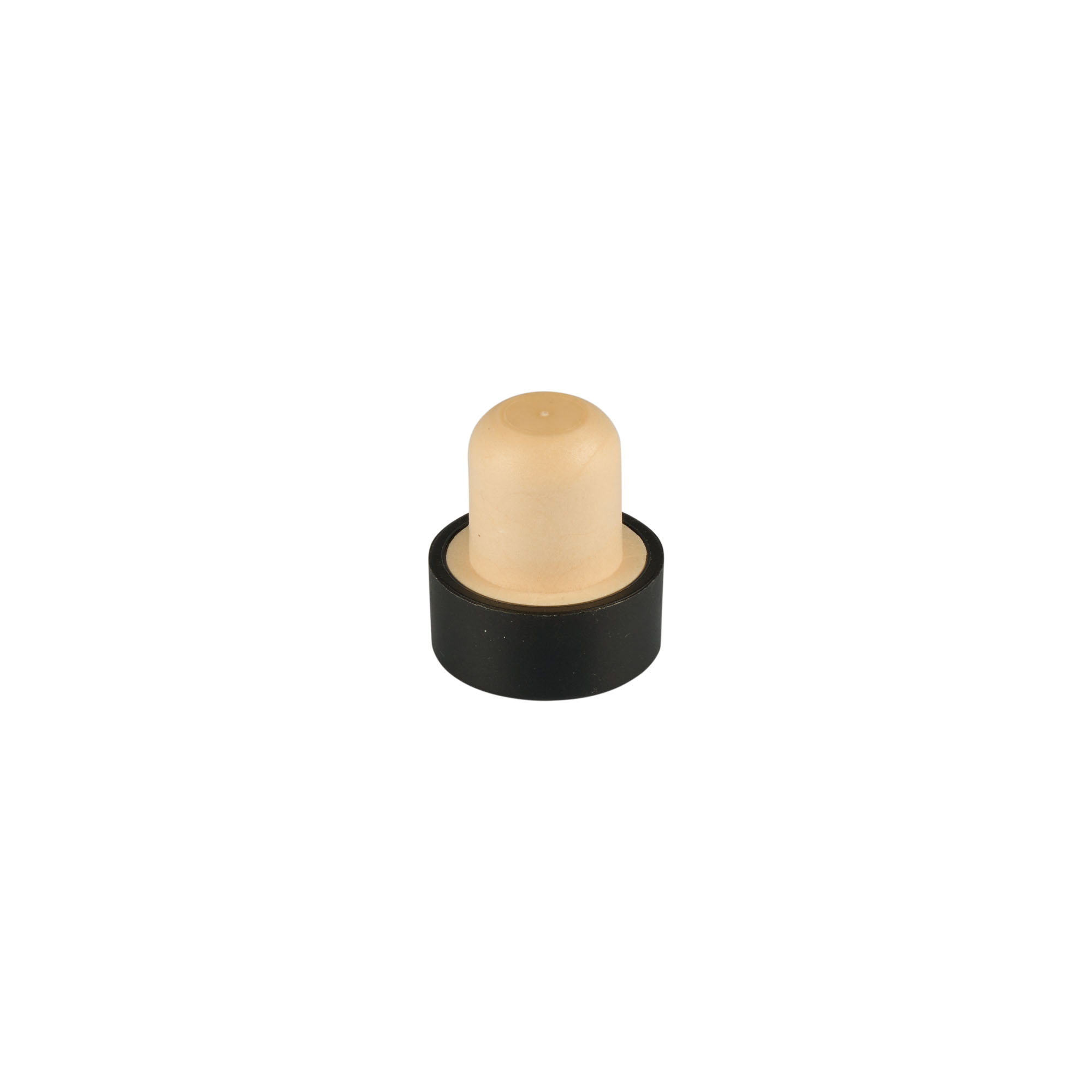 Tapón de corcho con asa 11 mm, madera, negro, para boca: corcho
